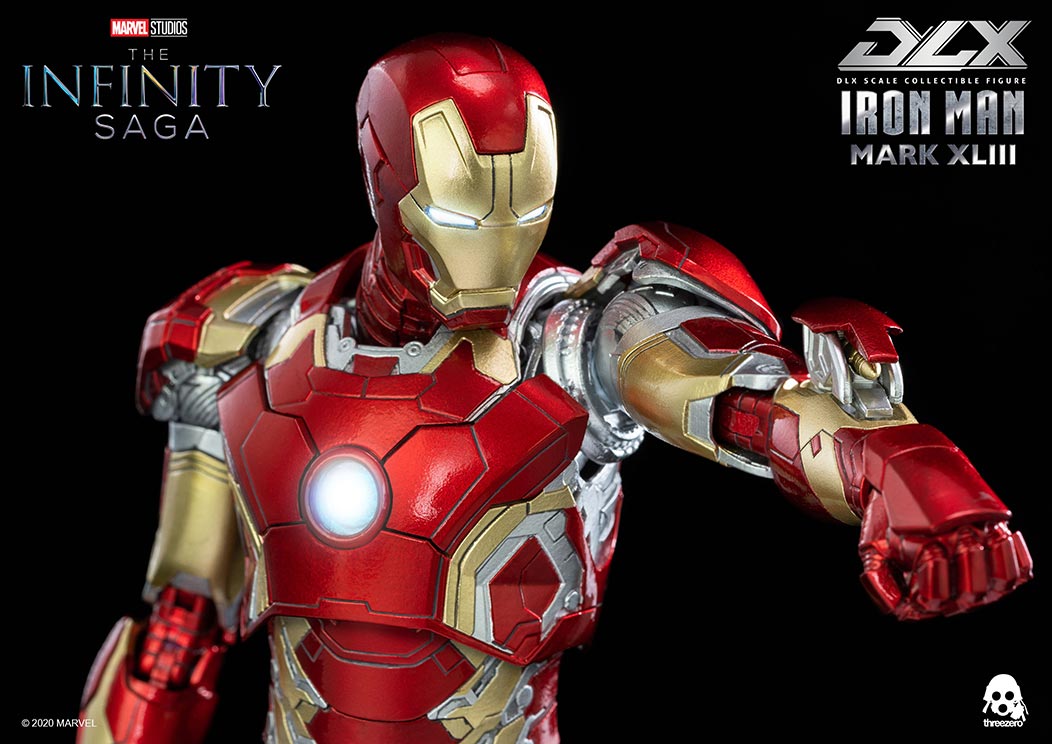 PRE-ORDER threezero - Marvel Studios: The Infinity Saga - DLX Iron Man Mark 43 [2024 Q2 Release]