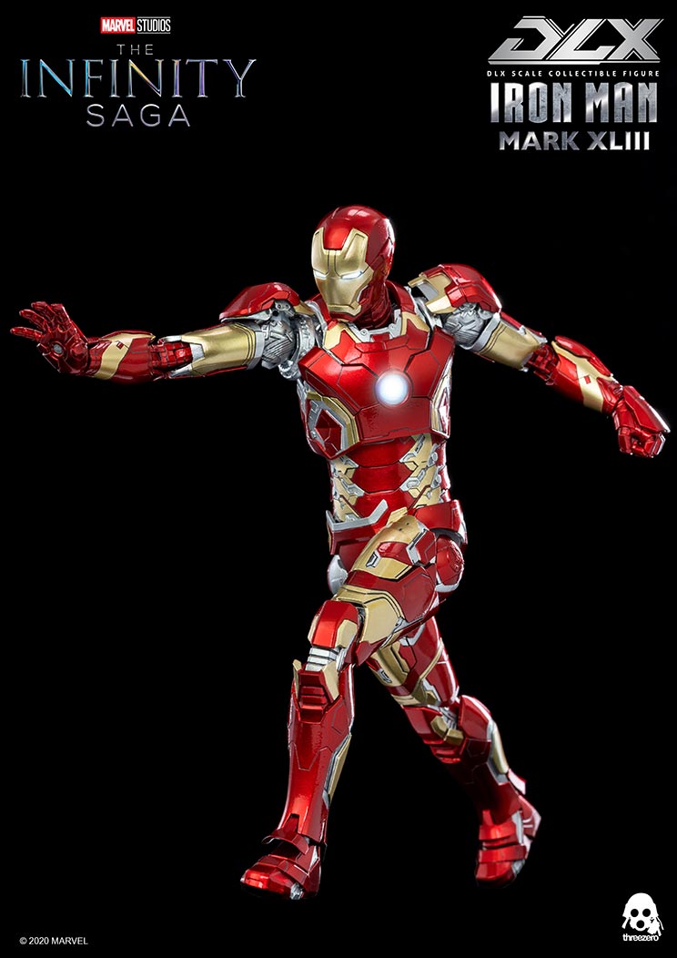 PRE-ORDER threezero - Marvel Studios: The Infinity Saga - DLX Iron Man Mark 43 [2024 Q2 Release]