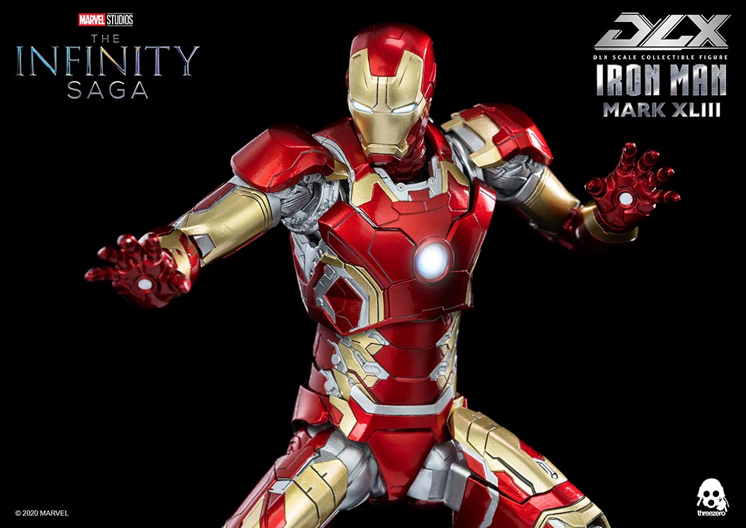 PRE-ORDER threezero - Marvel Studios: The Infinity Saga - DLX Iron Man Mark 43 [2024 Q2 Release]