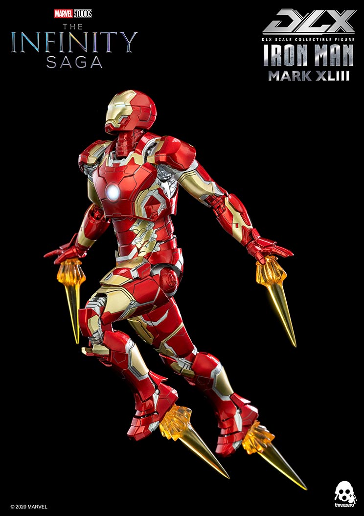 PRE-ORDER threezero - Marvel Studios: The Infinity Saga - DLX Iron Man Mark 43 [2024 Q2 Release]