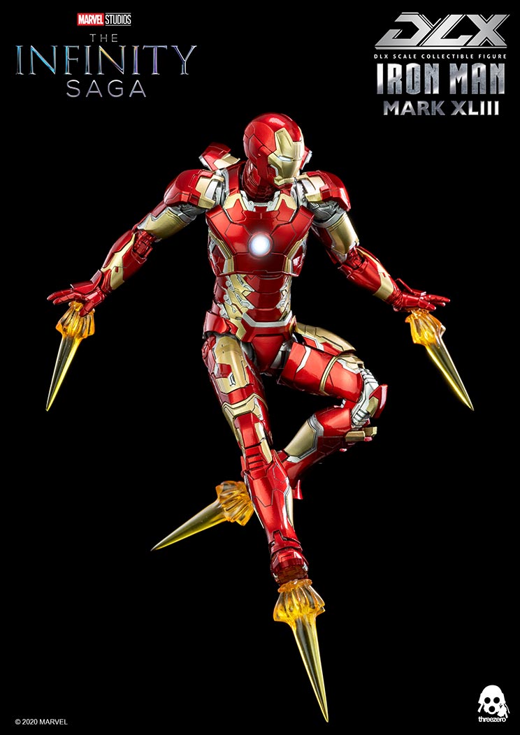 PRE-ORDER threezero - Marvel Studios: The Infinity Saga - DLX Iron Man Mark 43 [2024 Q2 Release]