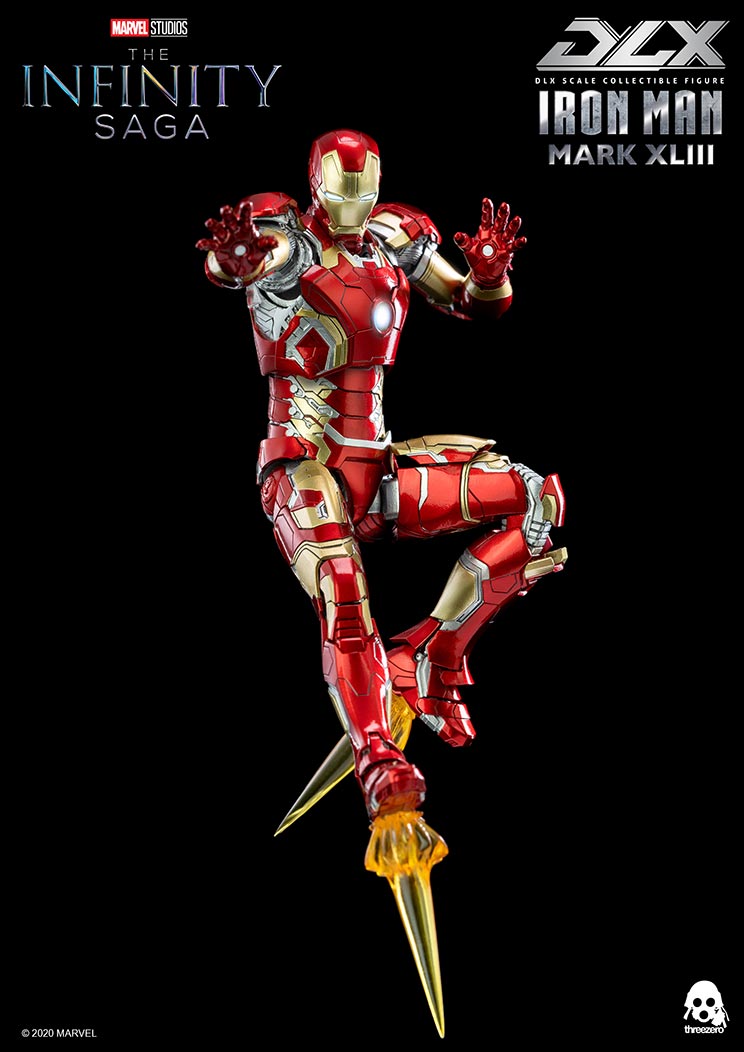 PRE-ORDER threezero - Marvel Studios: The Infinity Saga - DLX Iron Man Mark 43 [2024 Q2 Release]