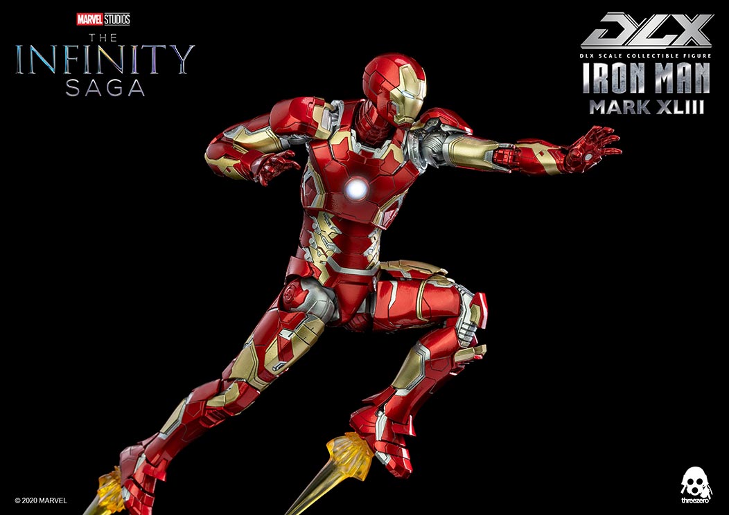 PRE-ORDER threezero - Marvel Studios: The Infinity Saga - DLX Iron Man Mark 43 [2024 Q2 Release]