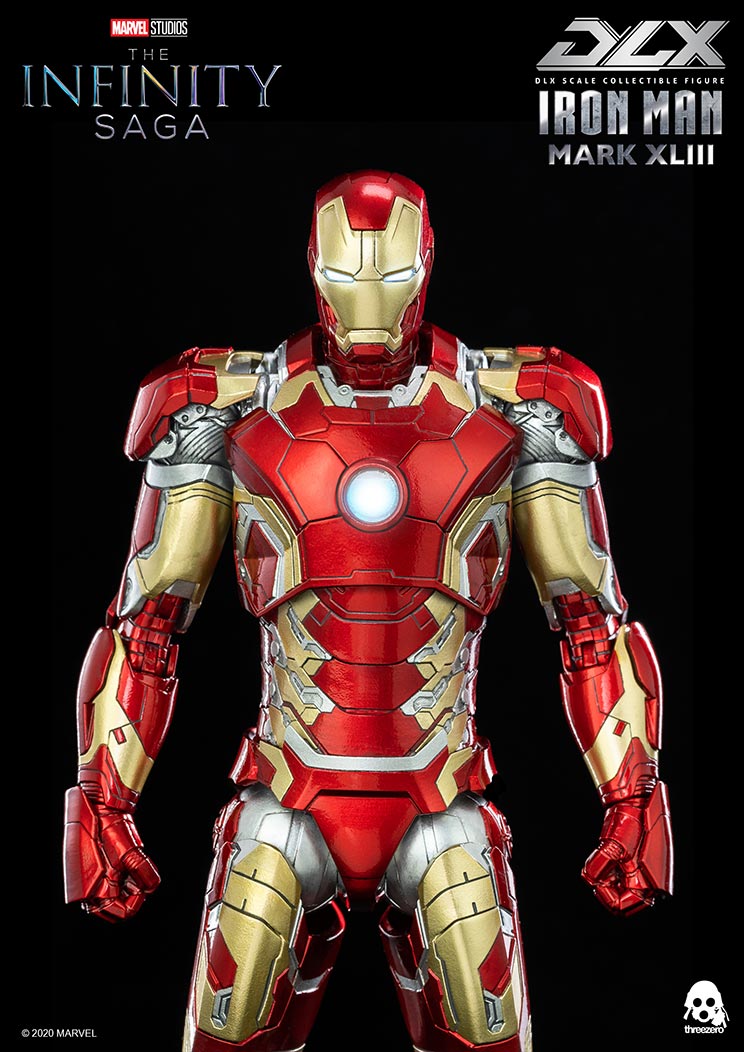 PRE-ORDER threezero - Marvel Studios: The Infinity Saga - DLX Iron Man Mark 43 [2024 Q2 Release]