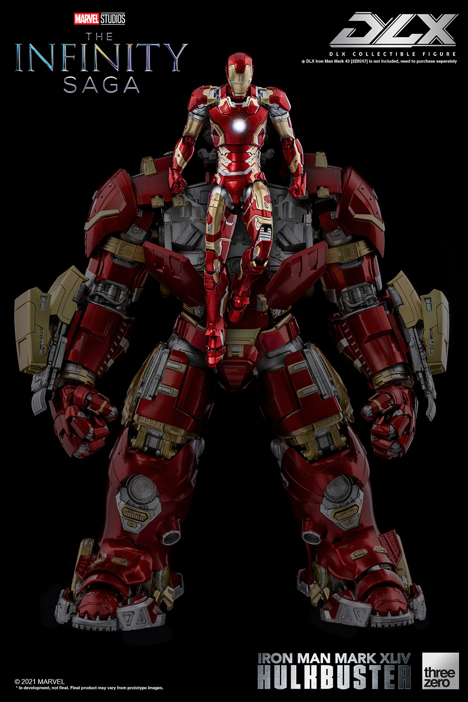 PRE-ORDER threezero - Marvel Studios: The Infinity Saga - DLX Iron Man Mark 44 Hulkbuster [2024-Q2 Release]
