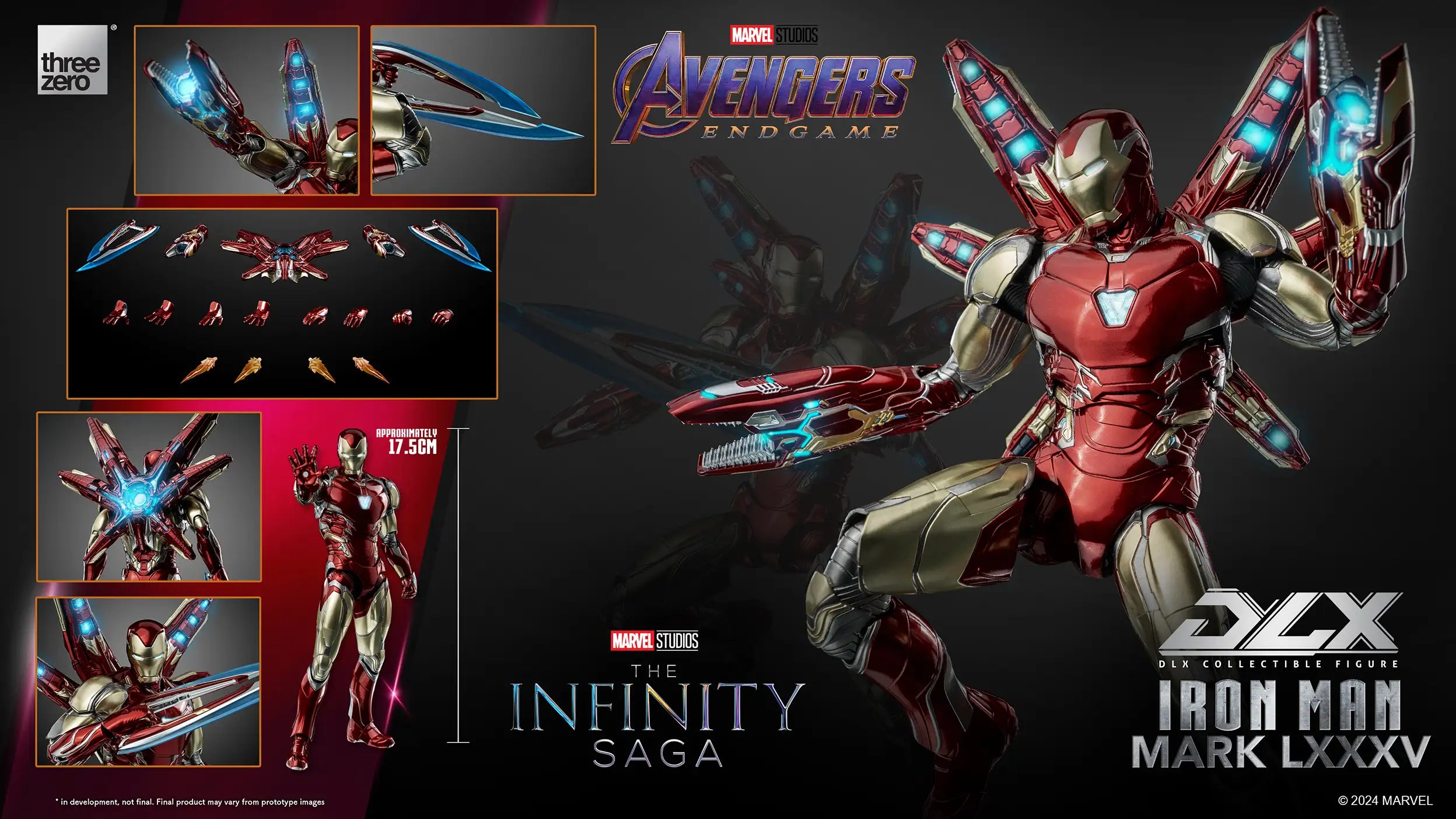 PRE-ORDER threezero - Marvel Studios: The Infinity Saga - DLX Iron Man Mark 85