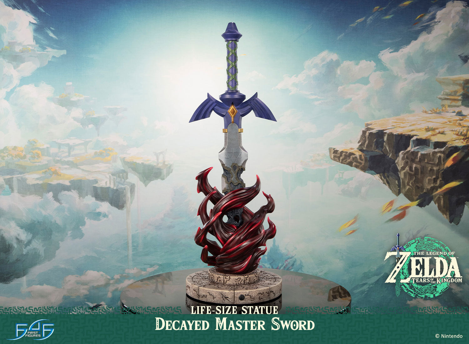 PRE-ORDER First4Figures - The Legend of Zelda™: Tears of the Kingdom - Decayed Master Sword Life-Size Statue