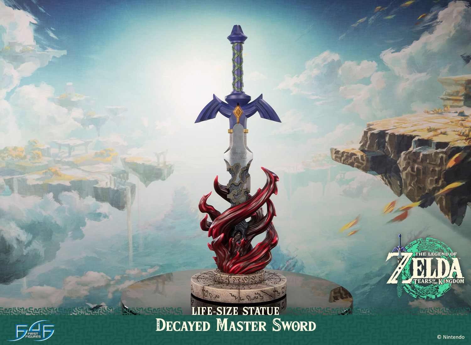 PRE-ORDER First4Figures - The Legend of Zelda™: Tears of the Kingdom - Decayed Master Sword Life-Size Statue