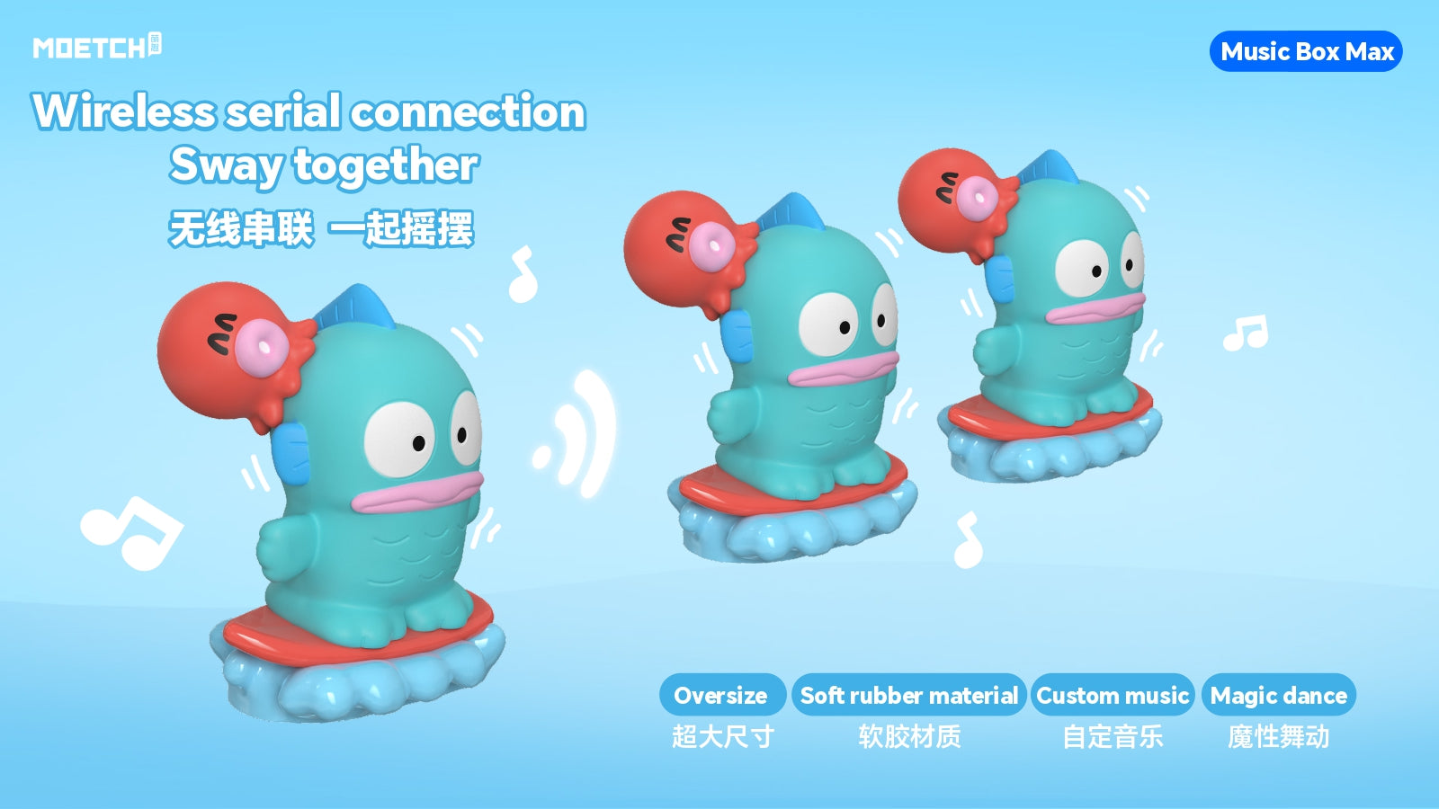 PRE-ORDER Moetch - Music Box Max - Hangyodon - Water Surfing Series