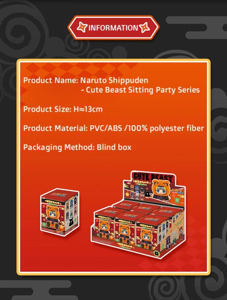 IN-STOCK TOP TOY x Eaki - Naruto Shippuden - Cute Beast Sitting Party Series