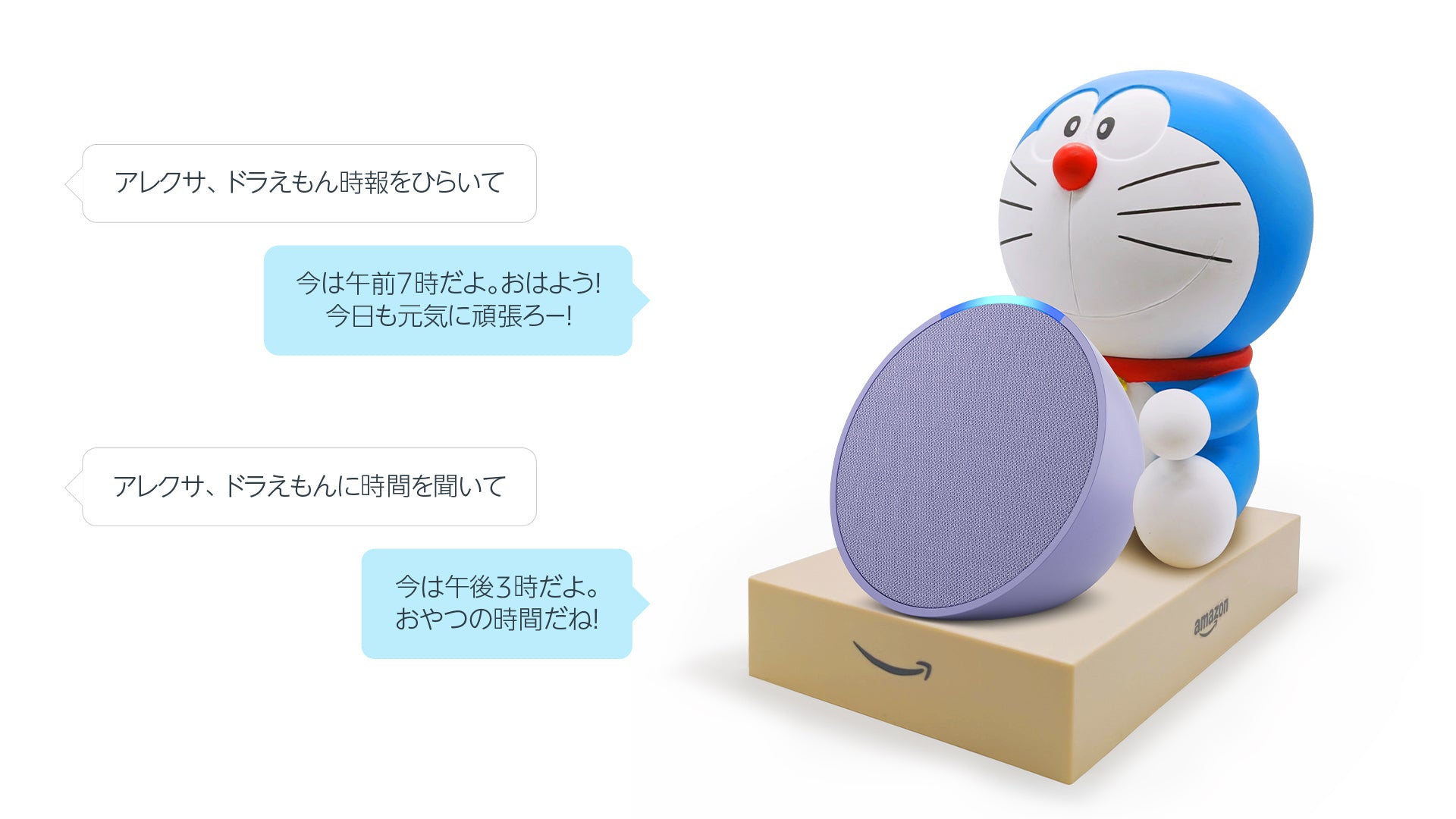 BACK-ORDER Gourmandise - Echo Dot/Pop Dedicated Doraemon Stand
