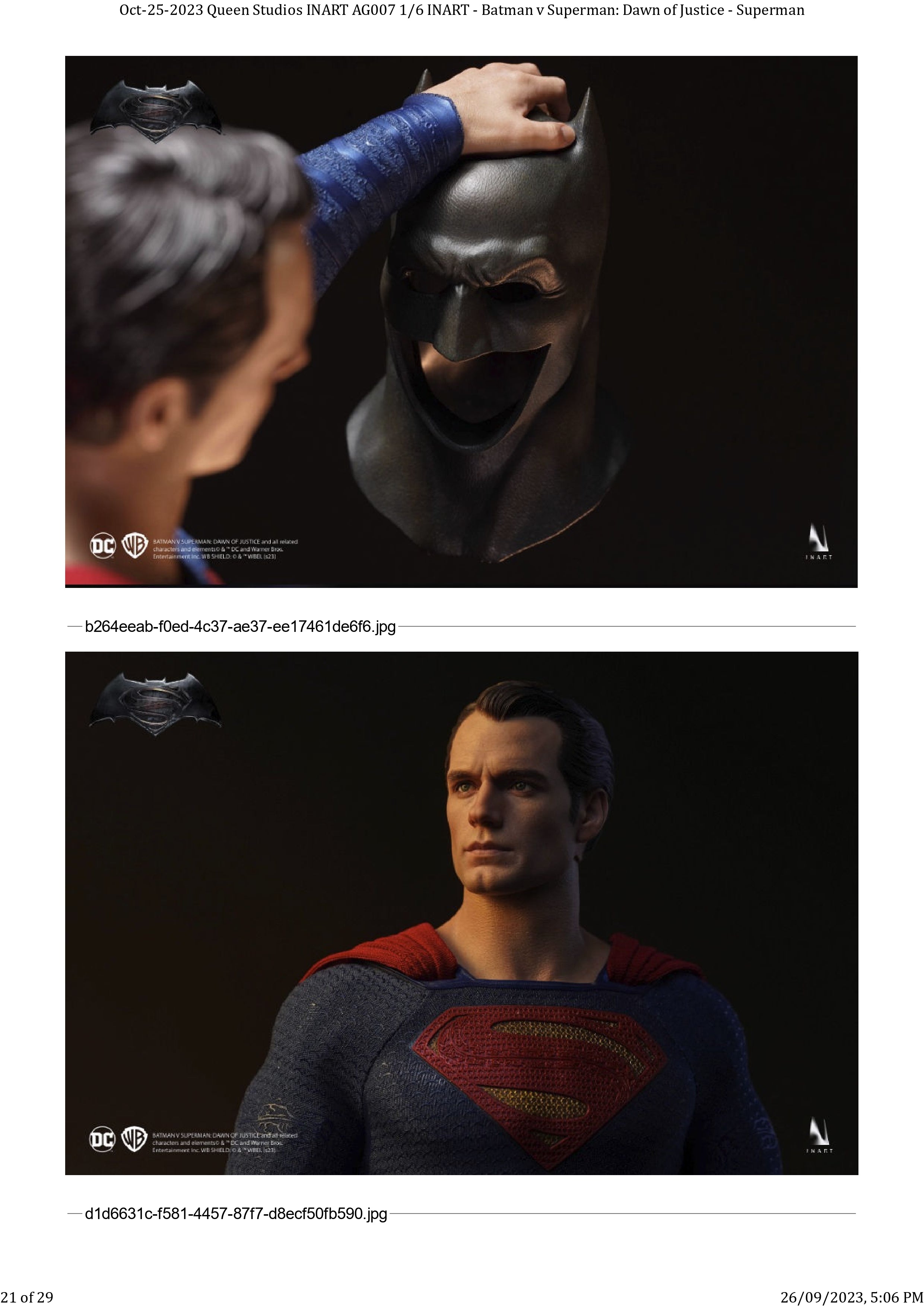Queen Studios announces 1/6 scale Batman v Superman figure