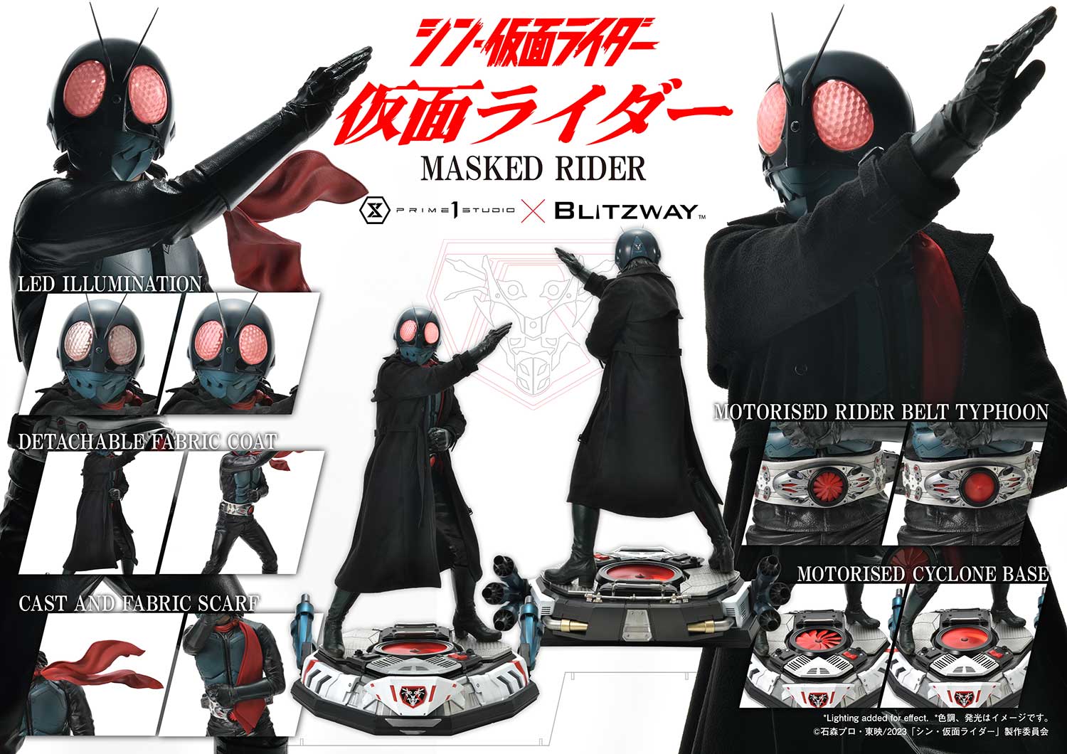 PRE-ORDER Prime1 Studio - Premium Masterline - Shin Kamen Rider - Kamen Rider 1/4