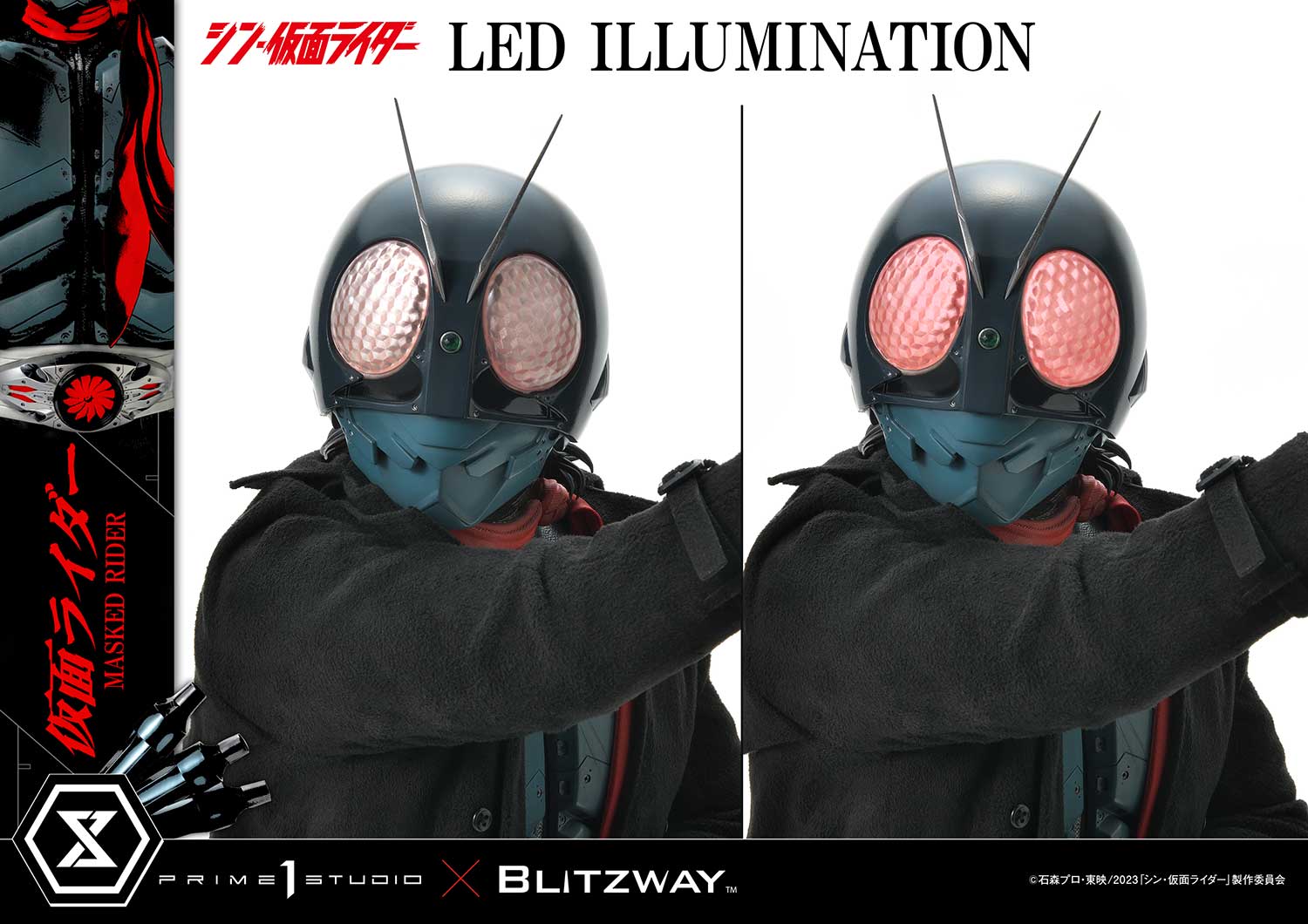 PRE-ORDER Prime1 Studio - Premium Masterline - Shin Kamen Rider - Kamen Rider 1/4