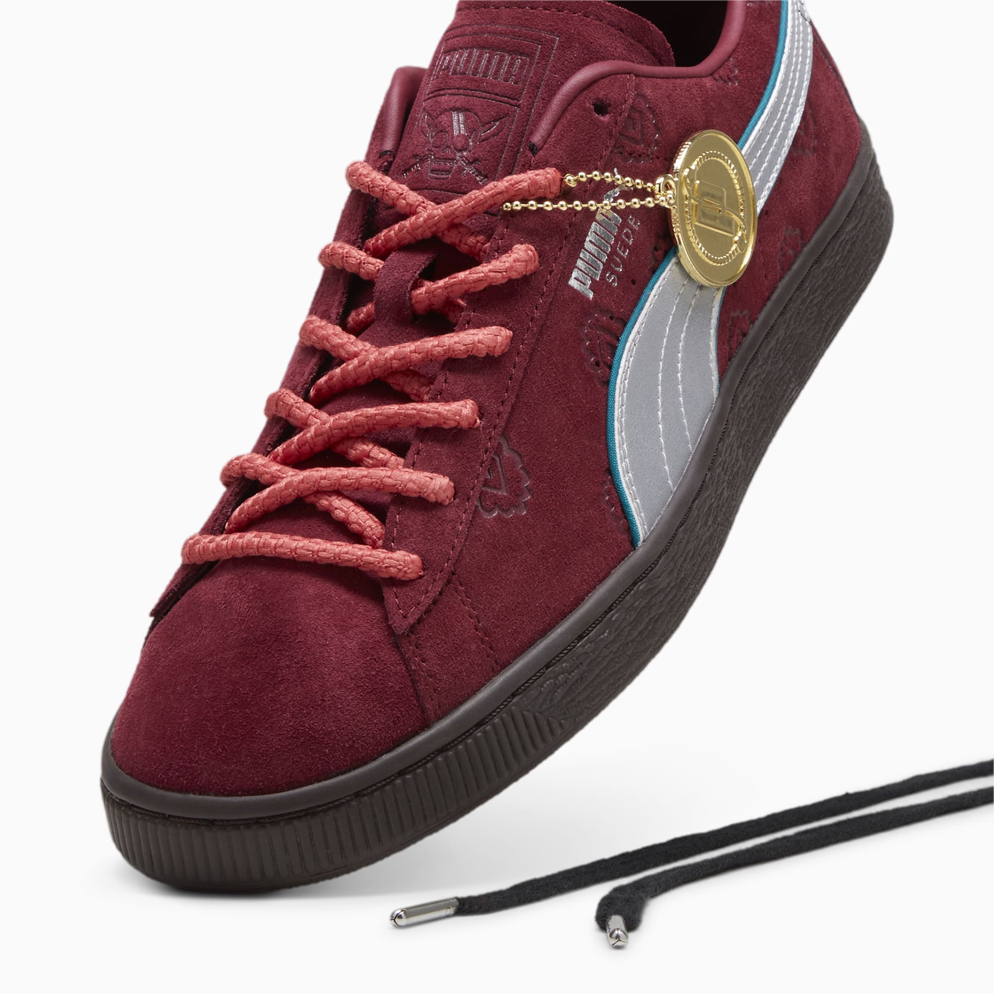 SPECIAL ORDER Puma - Unisex PUMA x One Piece Red Hair Shanks Suede Sneakers (Team Regal Red-PUMA Silver) [JP EXCLUSIVE]