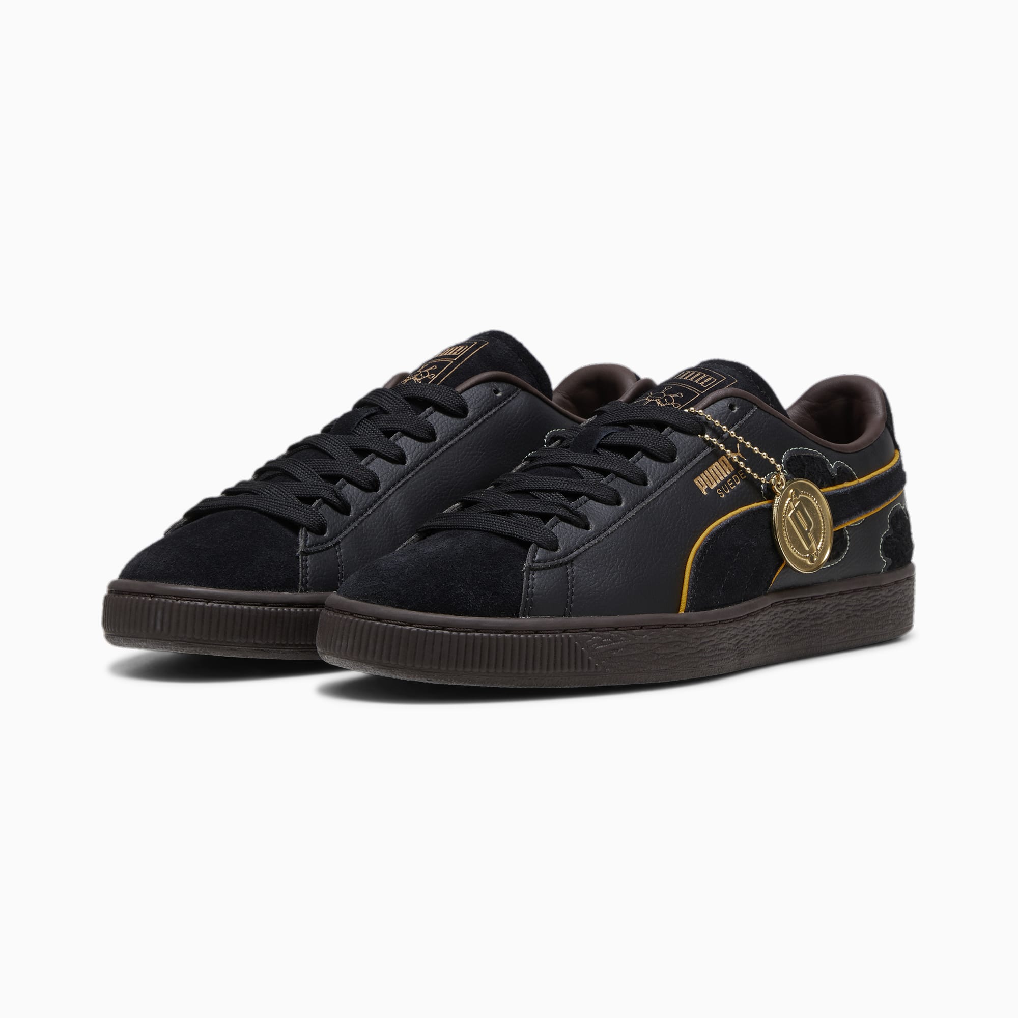 SPECIAL ORDER Puma - Unisex PUMA x One Piece Blackbeard Suede Sneakers (PUMA Black-Dark Chocolate) [JP EXCLUSIVE]
