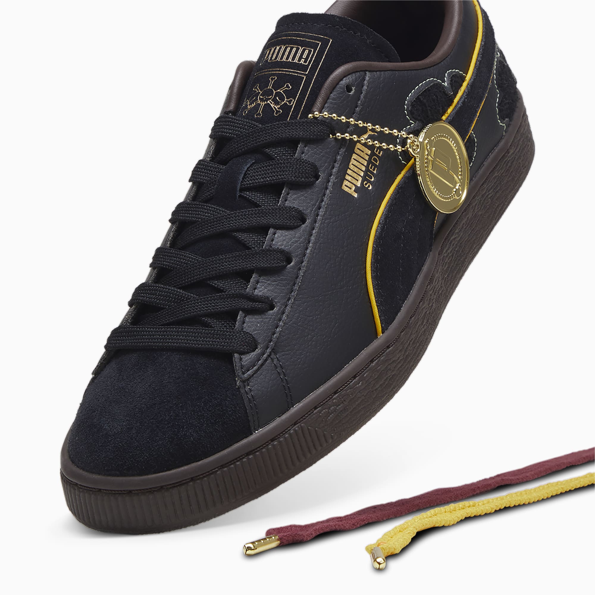 SPECIAL ORDER Puma - Unisex PUMA x One Piece Blackbeard Suede Sneakers (PUMA Black-Dark Chocolate) [JP EXCLUSIVE]