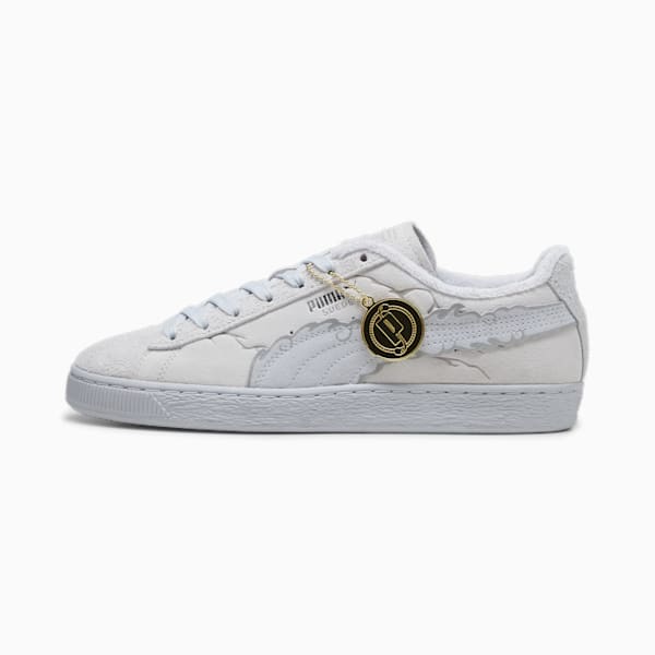 SPECIAL ORDER Puma - Unixex PUMA x One Piece Straw Hat Luffy Suede Sneakers (Feather Gray-Platinum Gray) [JP EXCLUSIVE]