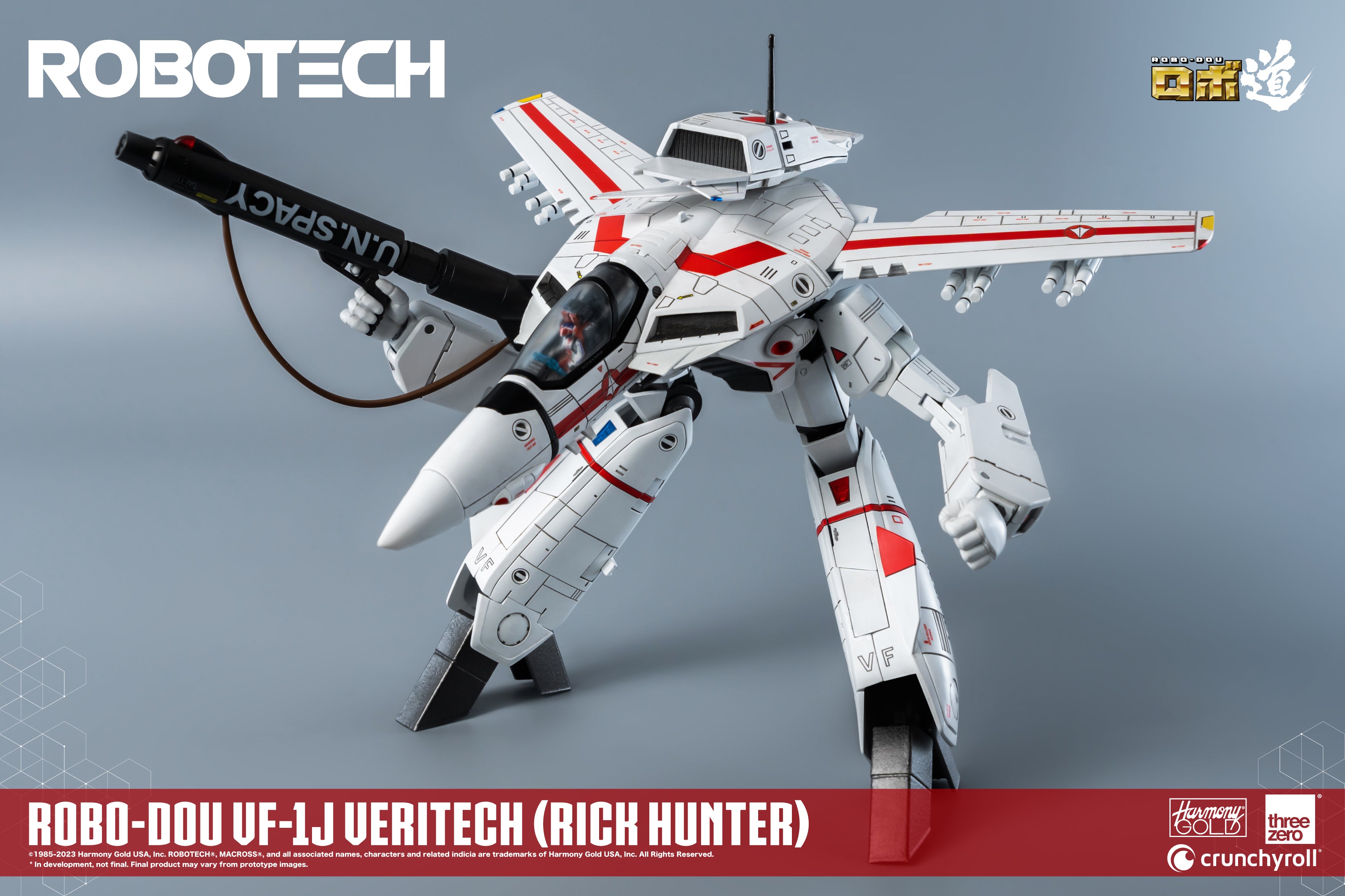 PRE-ORDER threezero - Robo-Dou - Robotech - VF-1J Veritech: Rick Hunter Use