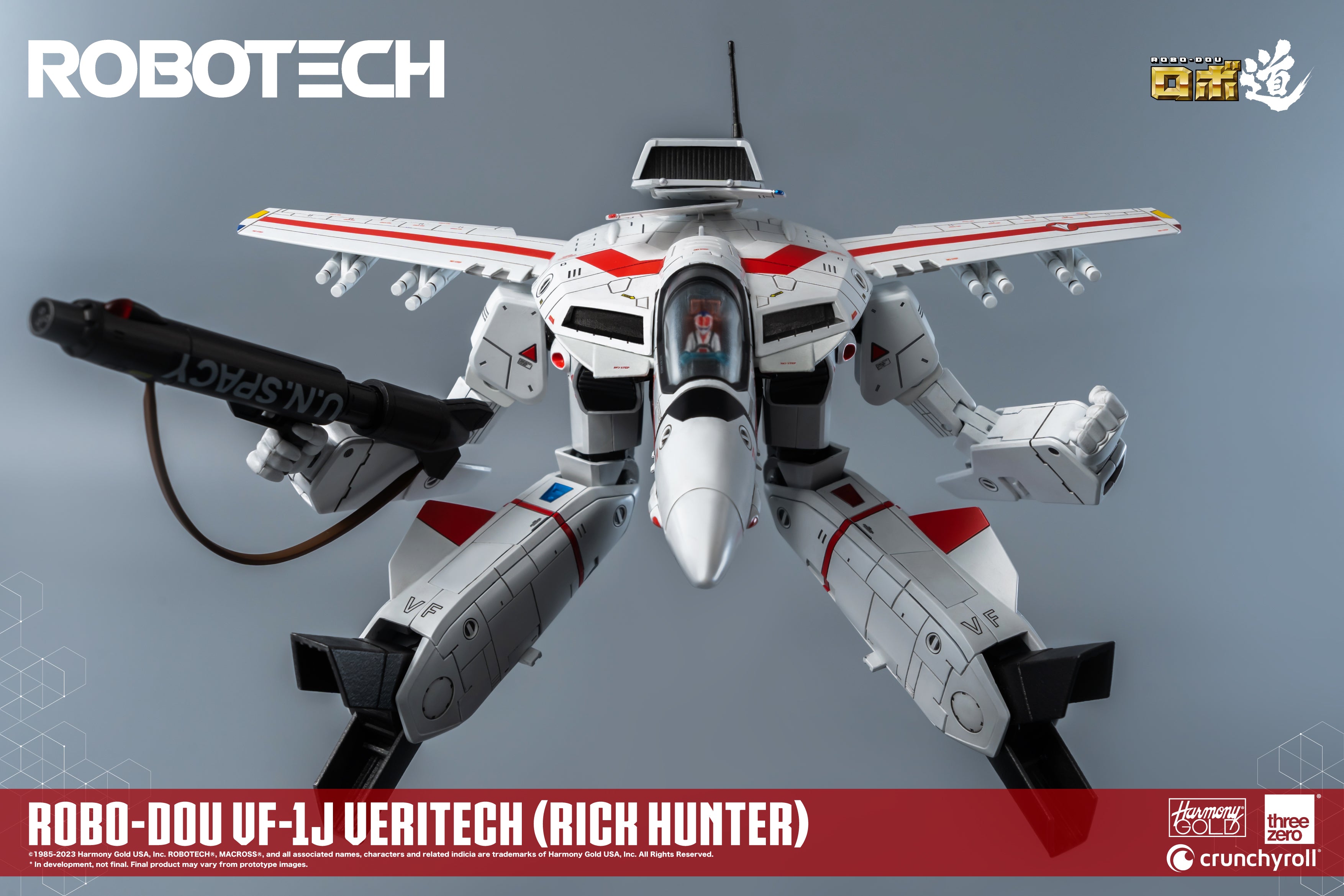 PRE-ORDER threezero - Robo-Dou - Robotech - VF-1J Veritech: Rick Hunter Use