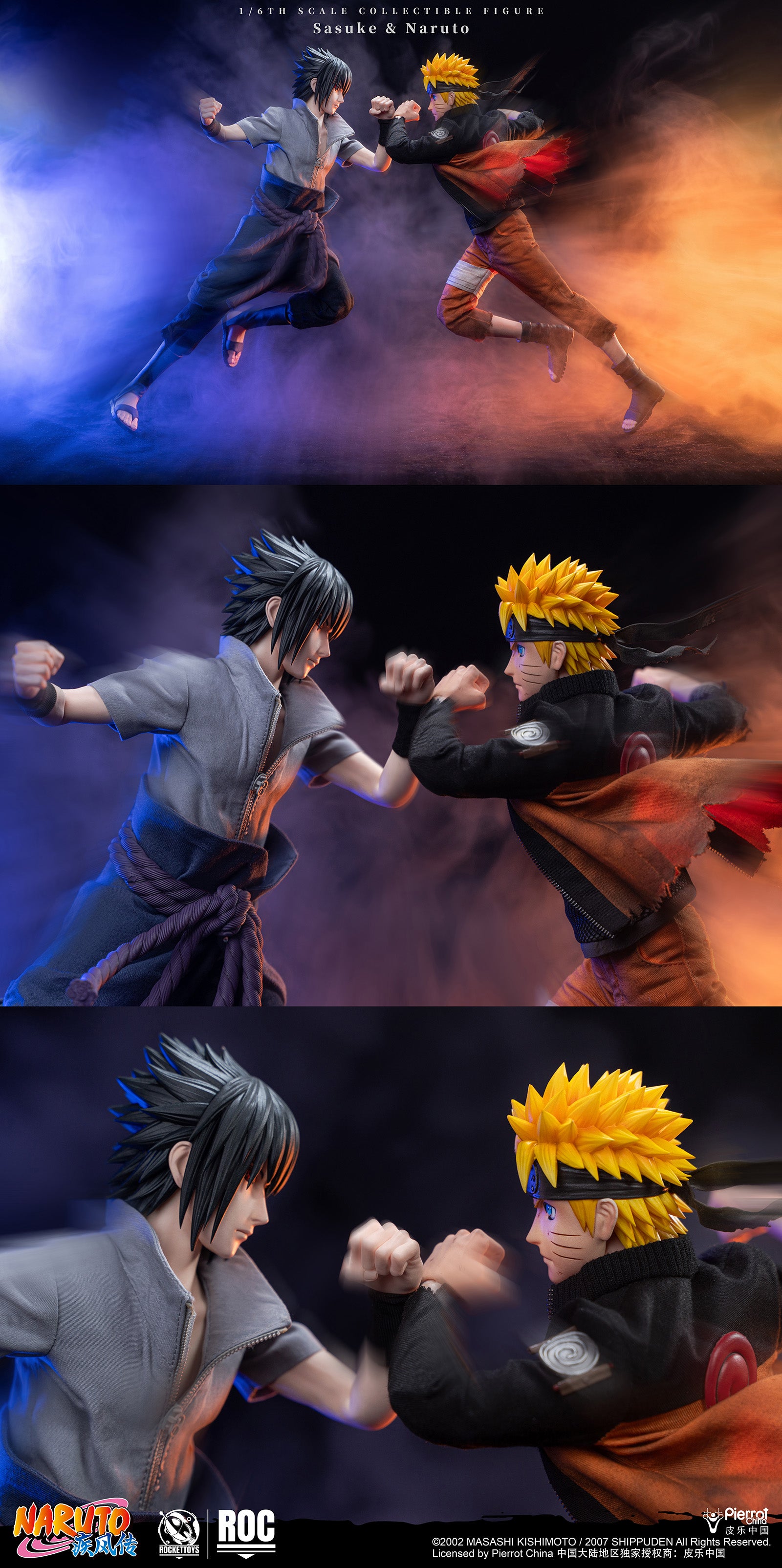 PRE-ORDER Rocket Toys - Naruto Shippuden - Uzumaki Naruto: Battle Damaged Ver. 1/6