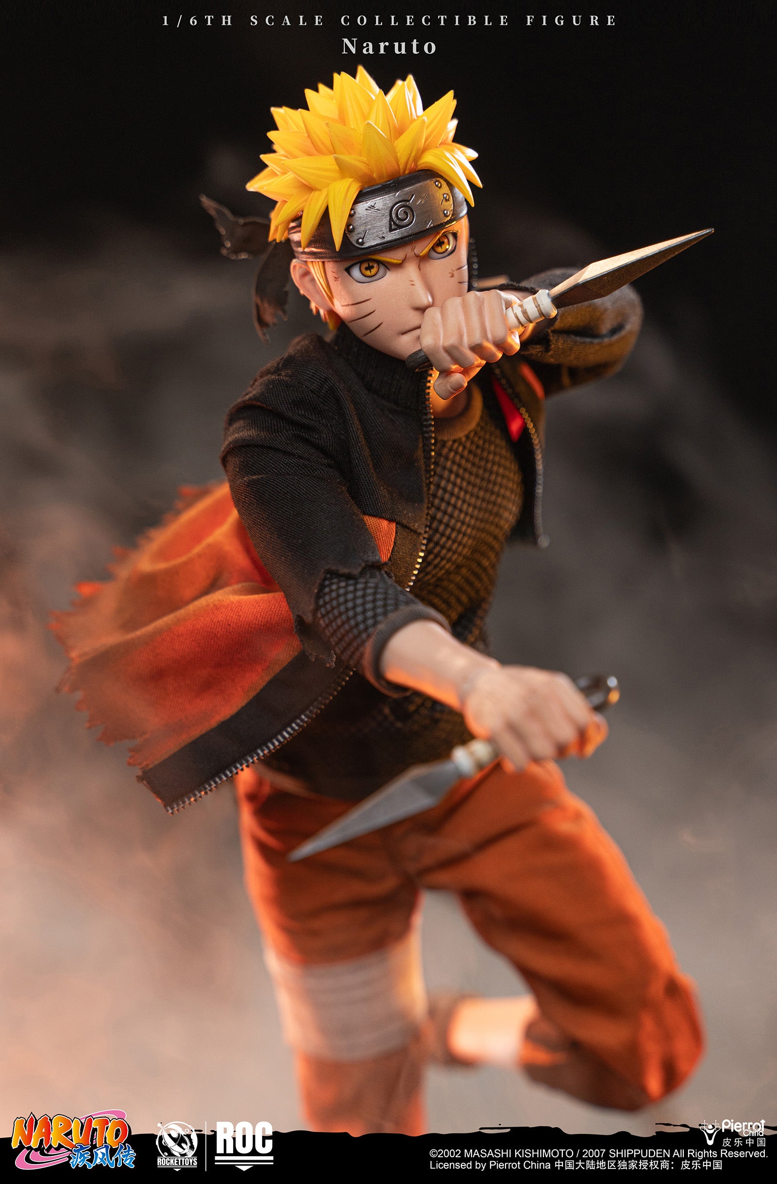 PRE-ORDER Rocket Toys - Naruto Shippuden - Uzumaki Naruto: Battle Damaged Ver. 1/6