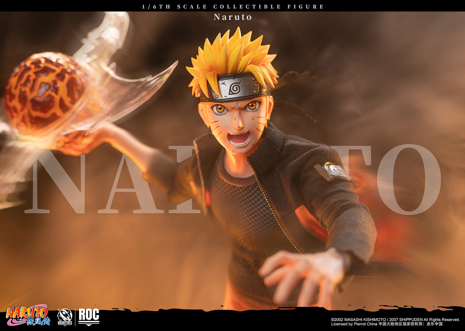 PRE-ORDER Rocket Toys - Naruto Shippuden - Uzumaki Naruto: Battle Damaged Ver. 1/6