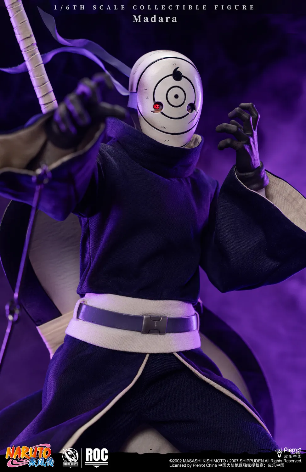 PRE-ORDER Rocket Toys - Naruto Shippuden - Madara Uchiha: White Mask 1/6