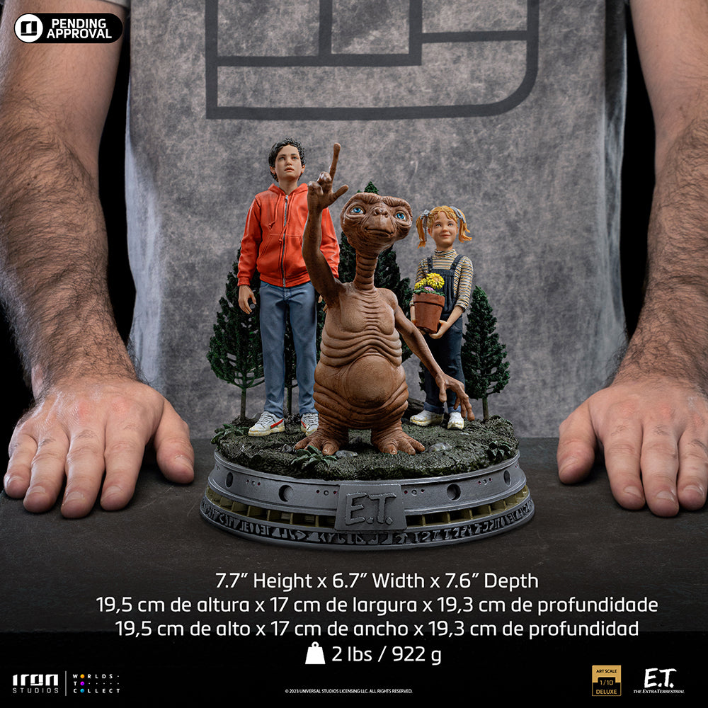 PRE-ORDER Iron Studios - Deluxe Art Scale - E.T. - E.T., Elliot and Gertie 1/10