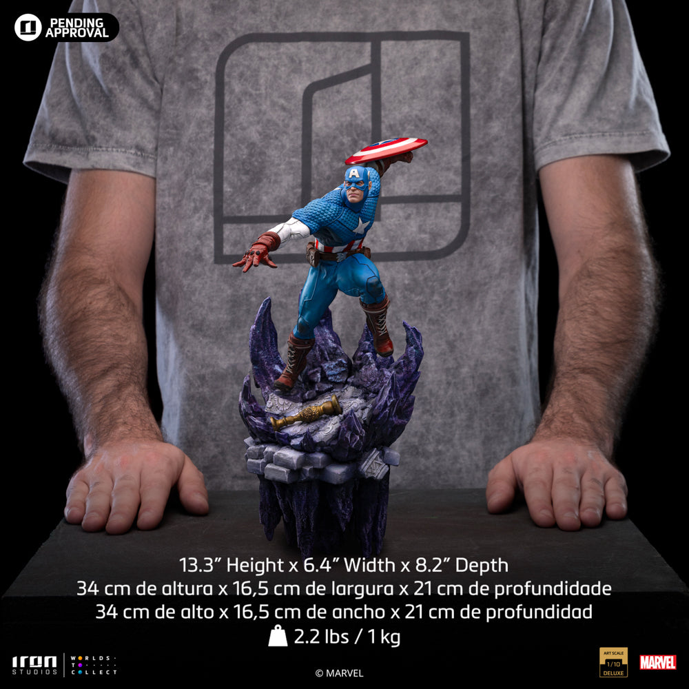 PRE-ORDER Iron Studios - BDS Art Scale - Marvel Comics - Captain America: Deluxe 1/10