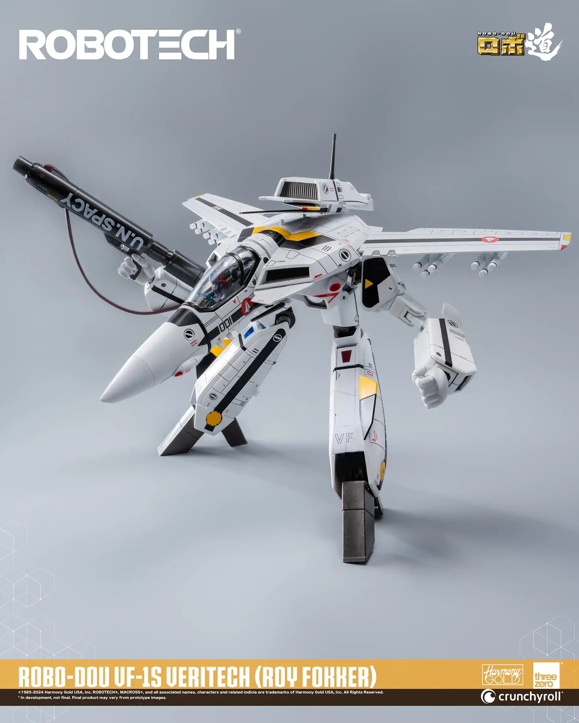 PRE-ORDER threezero - ROBO-DOU - Robotech - Robotech VF‐1S Veritech: Roy Fokker