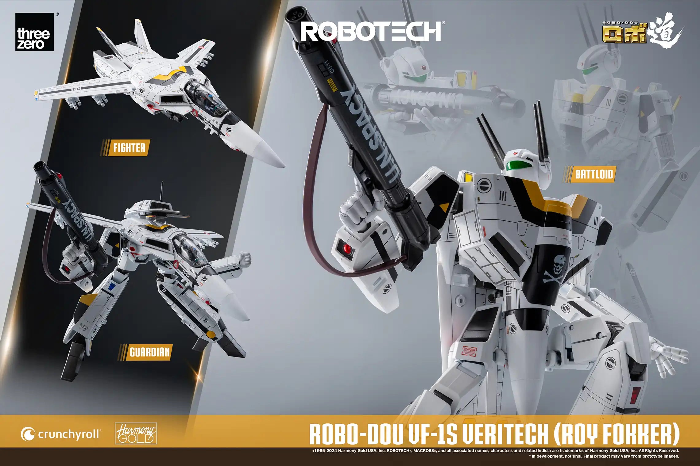 PRE-ORDER threezero - ROBO-DOU - Robotech - Robotech VF‐1S Veritech: Roy Fokker