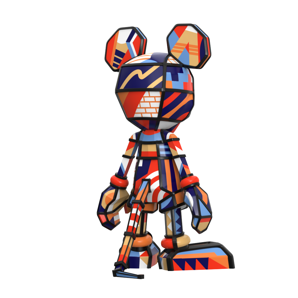 PRE-ORDER Mighty Jaxx - Disney100 - Mickey Mouse by Rukkit (ES 100): 9 Inches