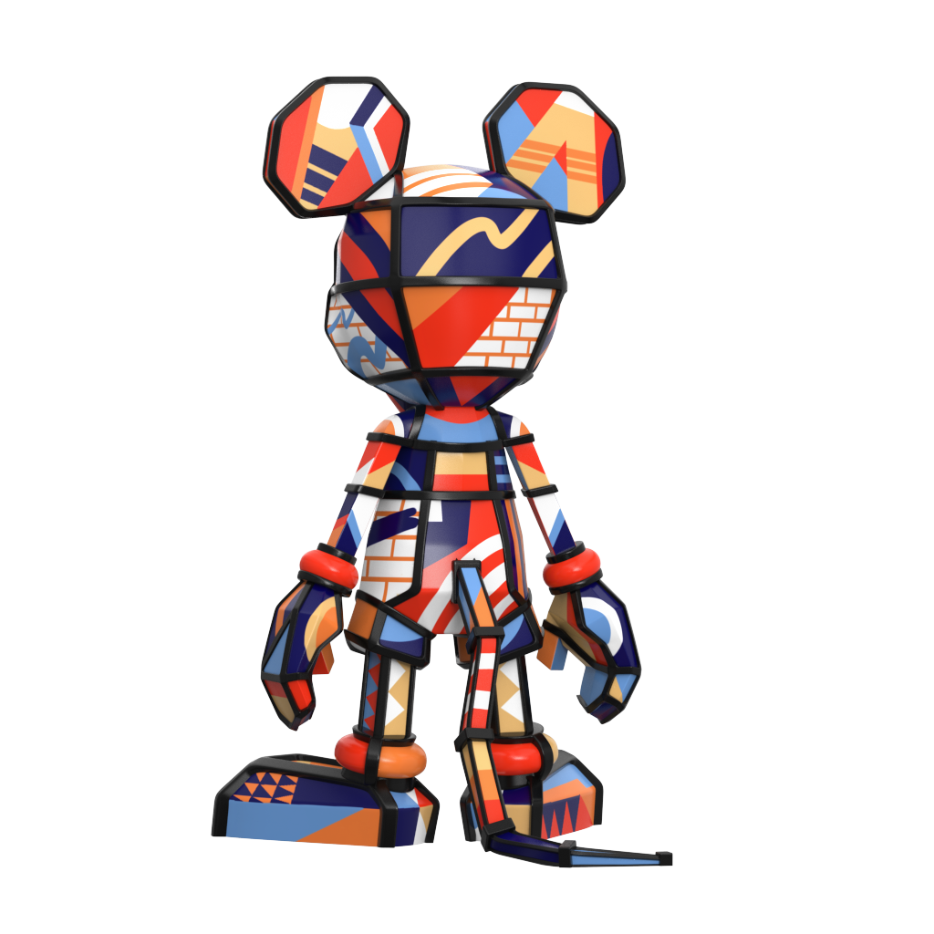 PRE-ORDER Mighty Jaxx - Disney100 - Mickey Mouse by Rukkit (ES 100): 9 Inches