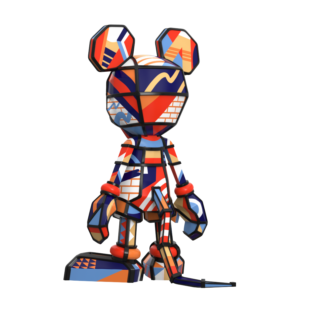 PRE-ORDER Mighty Jaxx - Disney100 - Mickey Mouse by Rukkit (ES 100): 9 Inches