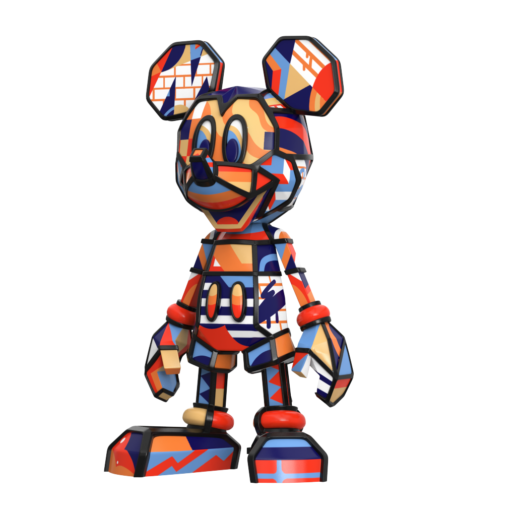 PRE-ORDER Mighty Jaxx - Disney100 - Mickey Mouse by Rukkit (ES 100): 9 Inches