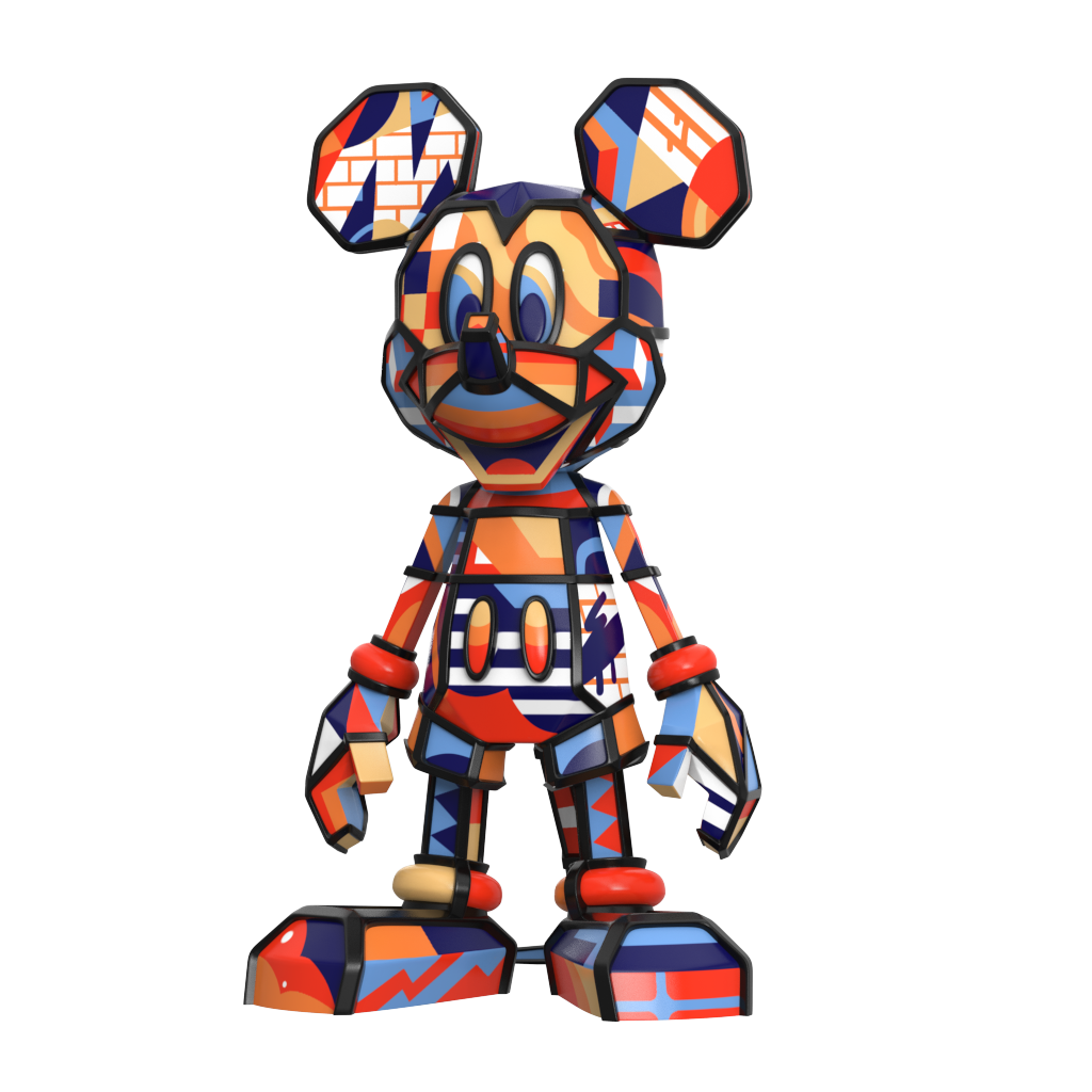 PRE-ORDER Mighty Jaxx - Disney100 - Mickey Mouse by Rukkit (ES 100): 9 Inches