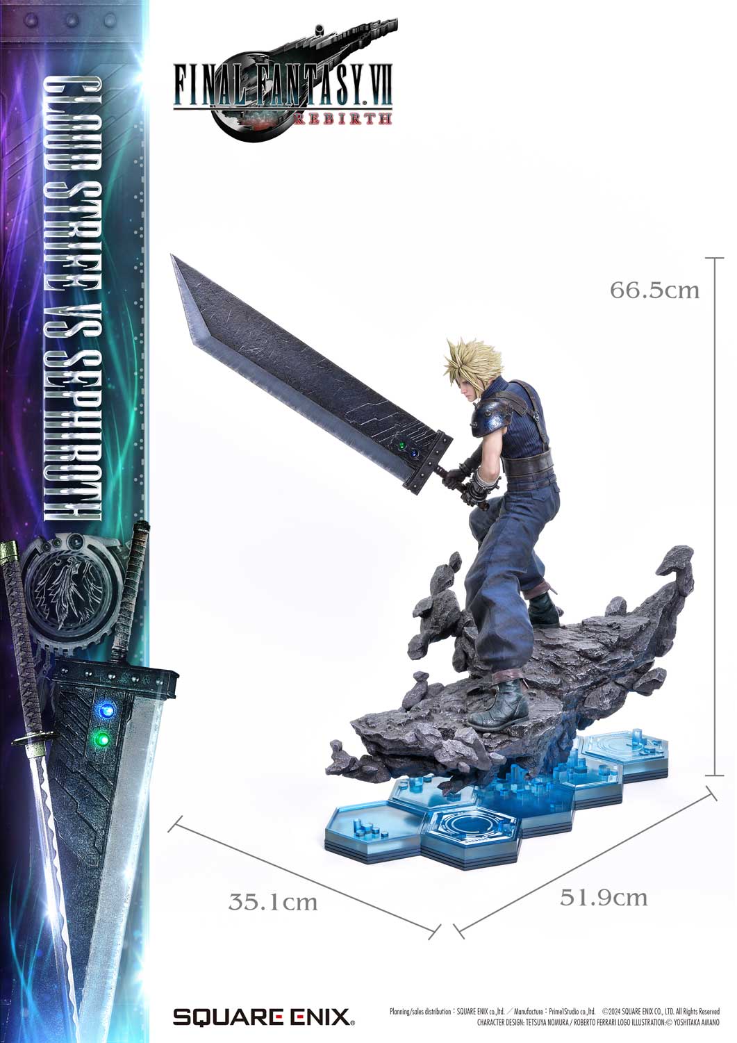 PRE-ORDER Square Enix - SQEX Masterline Final Fantasy VII Rebirth - Cloud Strife vs. Sephiroth 1/4