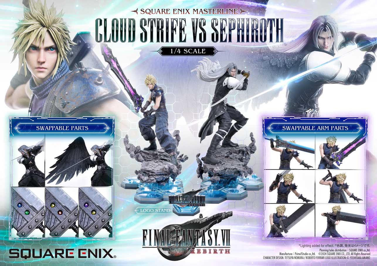 PRE-ORDER Square Enix - SQEX Masterline Final Fantasy VII Rebirth - Cloud Strife vs. Sephiroth 1/4