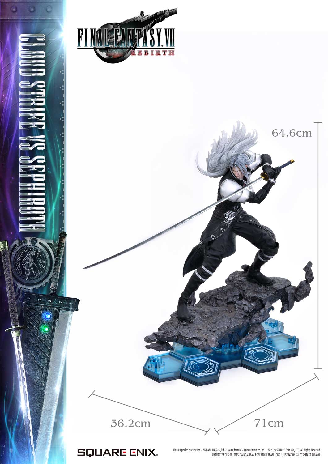 PRE-ORDER Square Enix - SQEX Masterline Final Fantasy VII Rebirth - Cloud Strife vs. Sephiroth 1/4