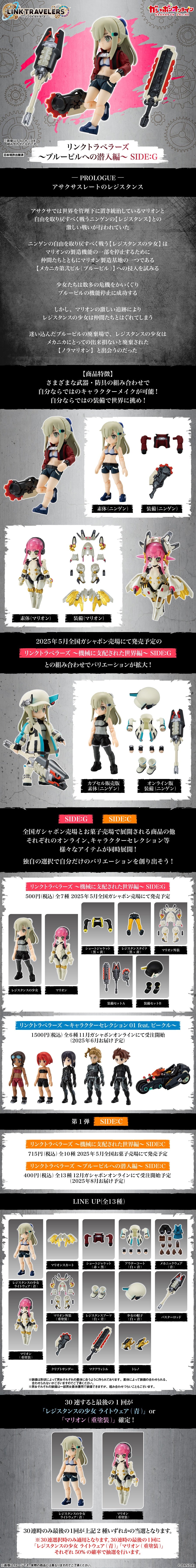 IN-STOCK Bandai - LINK TRAVELERS ~Infiltration into the Blue Building~SIDE:G [Box of 13]