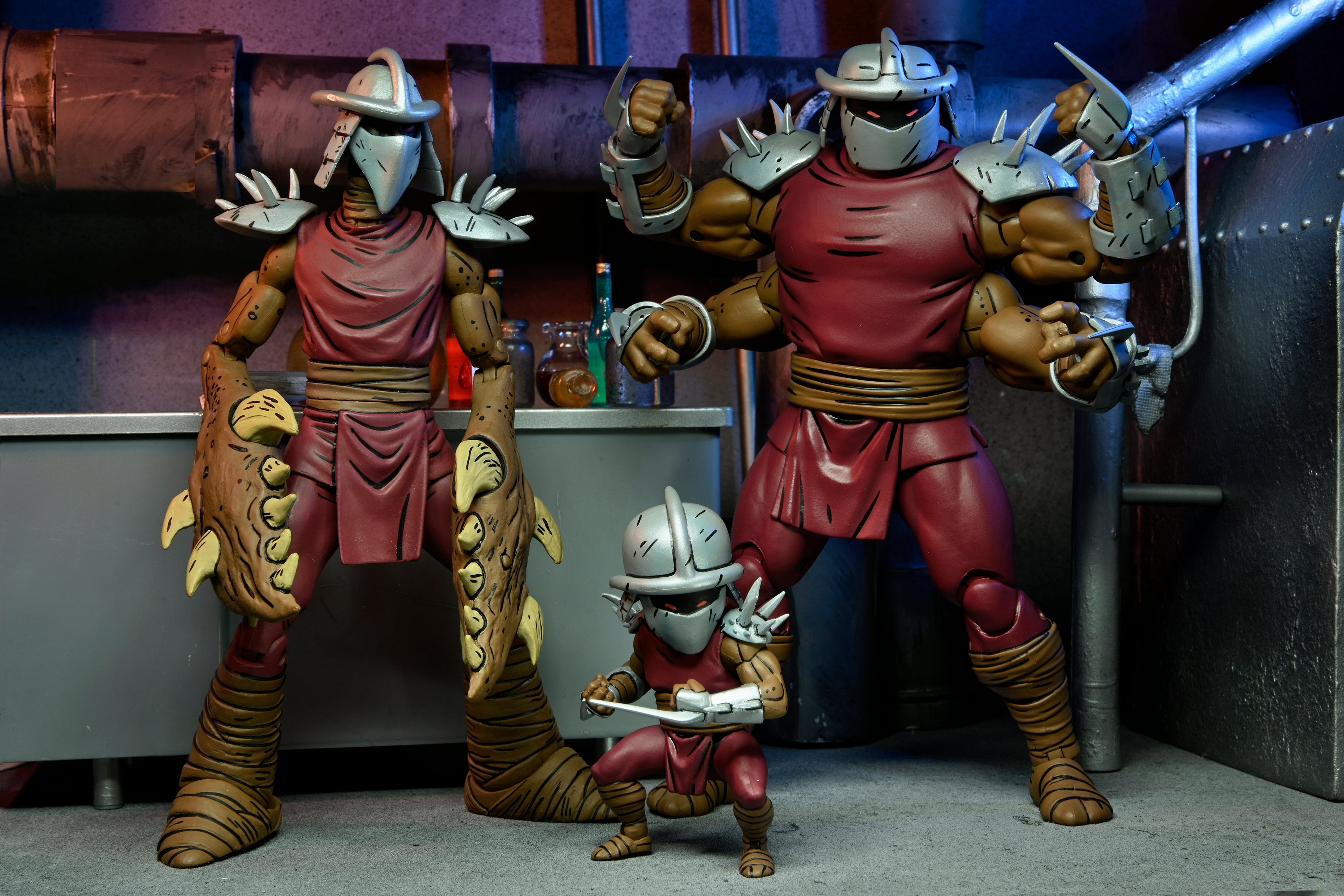 PRE-ORDER 7-inch Action Figure - TMNT: Mirage Comics - Deluxe Shredder Clone & Mini Shredder
