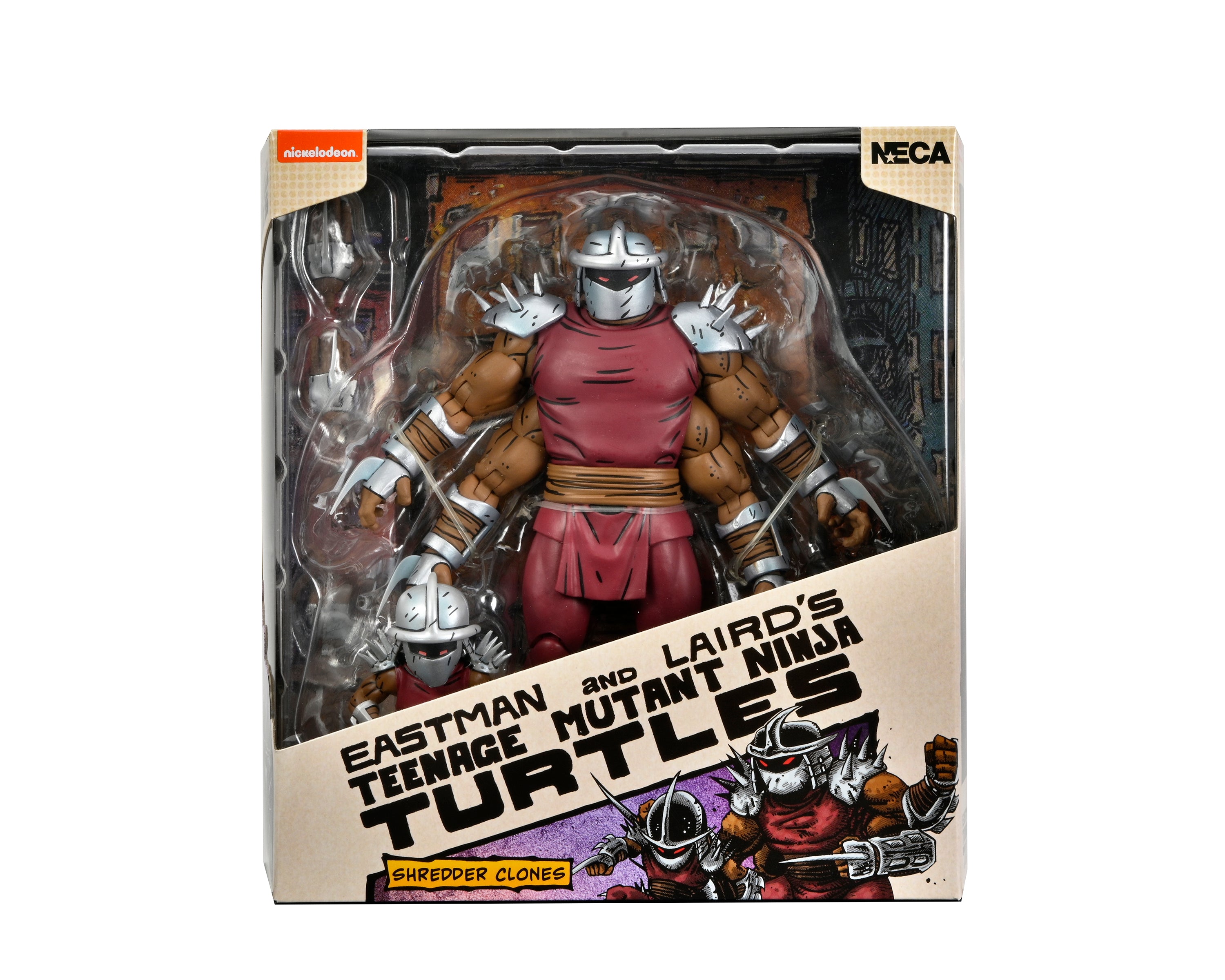 PRE-ORDER 7-inch Action Figure - TMNT: Mirage Comics - Deluxe Shredder Clone & Mini Shredder