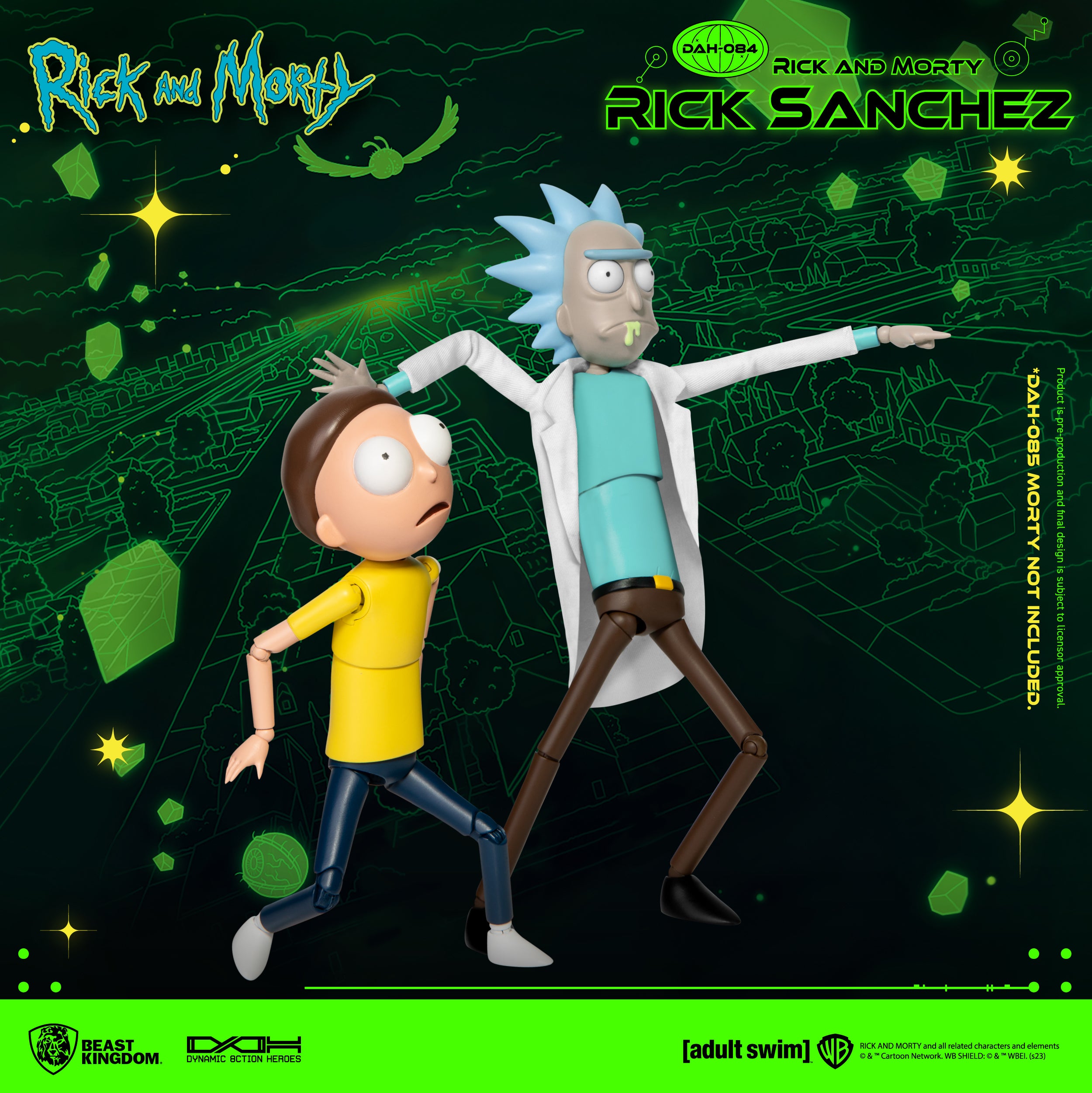PRE-ORDER Beast Kingdom - Dynamic 8action Heroes - Rick and Morty - Rick Sanchez