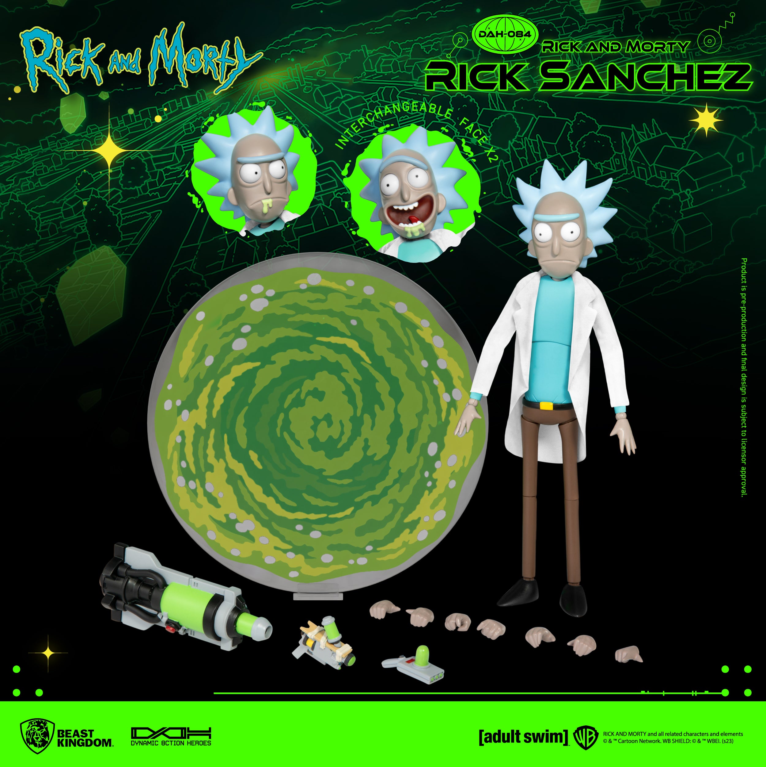 PRE-ORDER Beast Kingdom - Dynamic 8action Heroes - Rick and Morty - Rick Sanchez