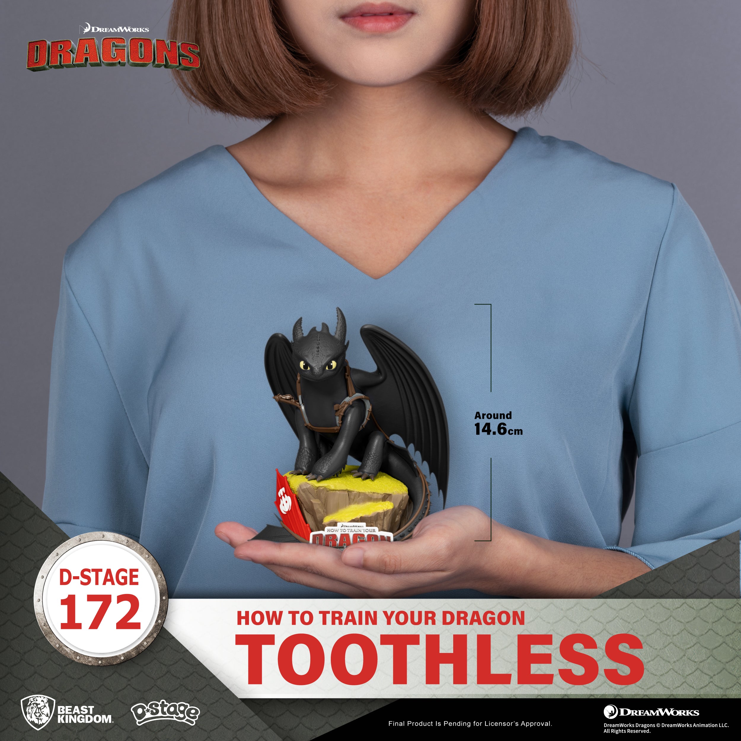 PRE-ORDER Beast Kingdom - How to Train Your Dragon - Toothless
