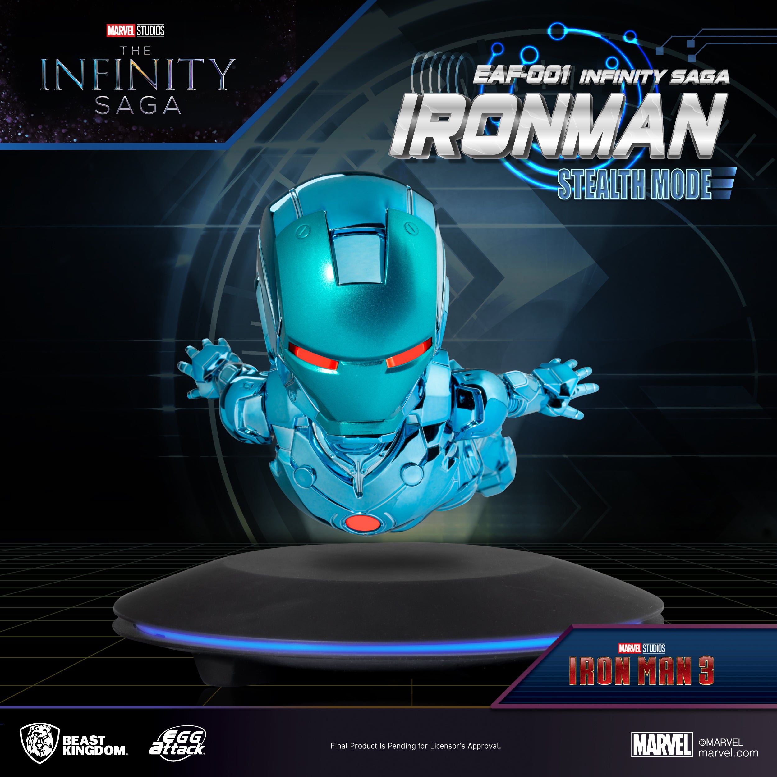 PRE-ORDER Beast Kingdom - Egg Attack Floating - Infinity Saga - Iron Man: Stealth Mode