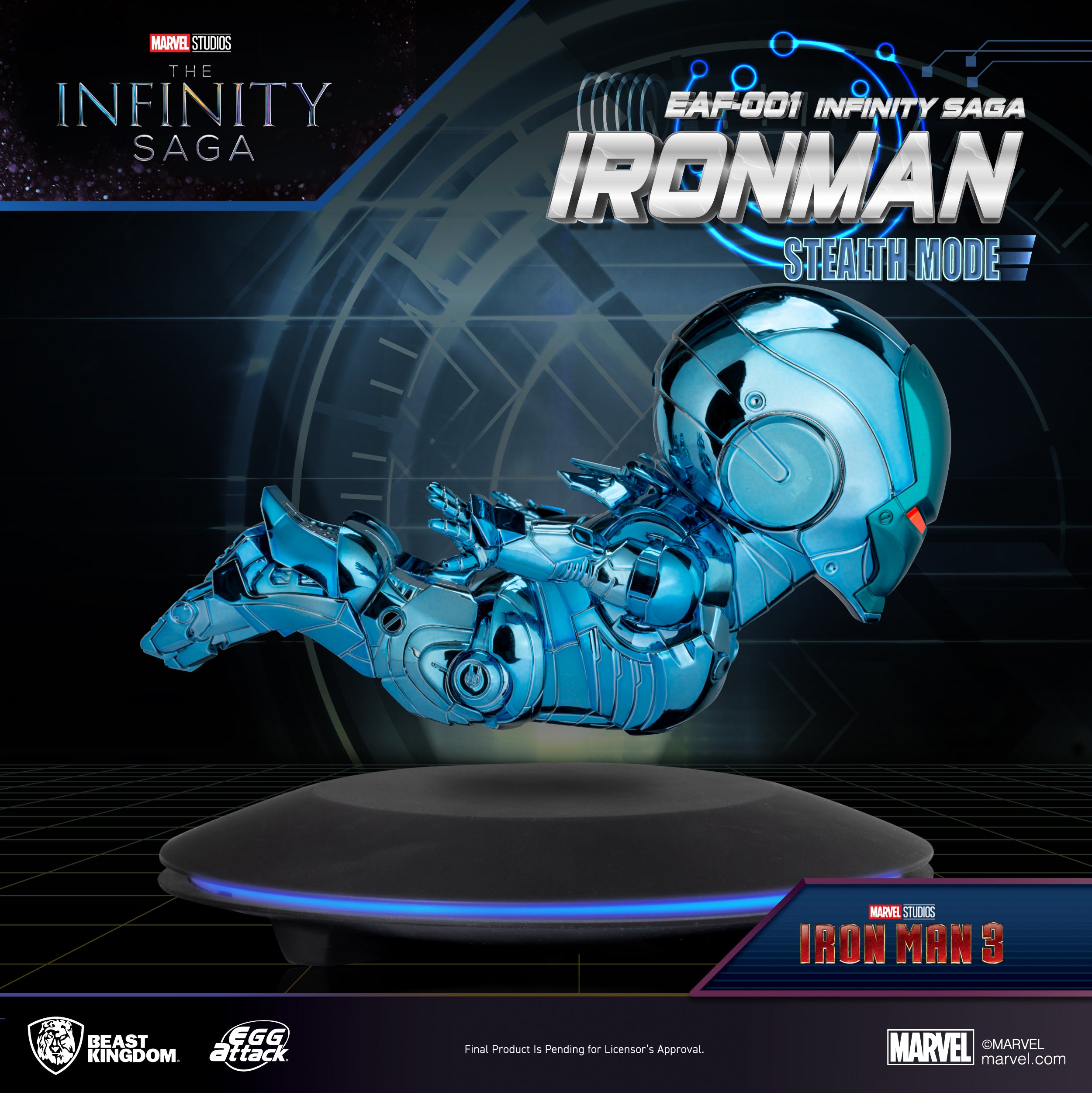 PRE-ORDER Beast Kingdom - Egg Attack Floating - Infinity Saga - Iron Man: Stealth Mode