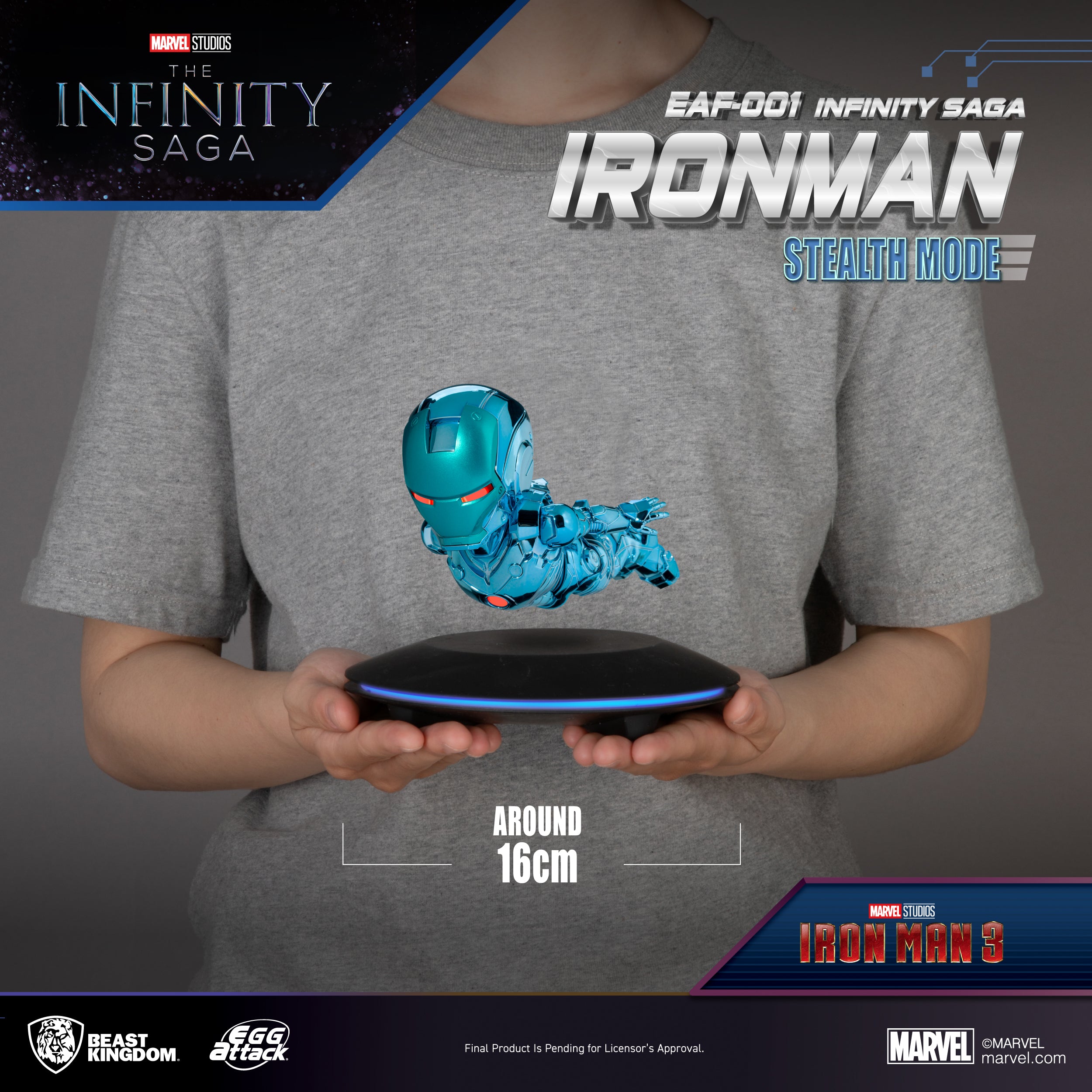 PRE-ORDER Beast Kingdom - Egg Attack Floating - Infinity Saga - Iron Man: Stealth Mode