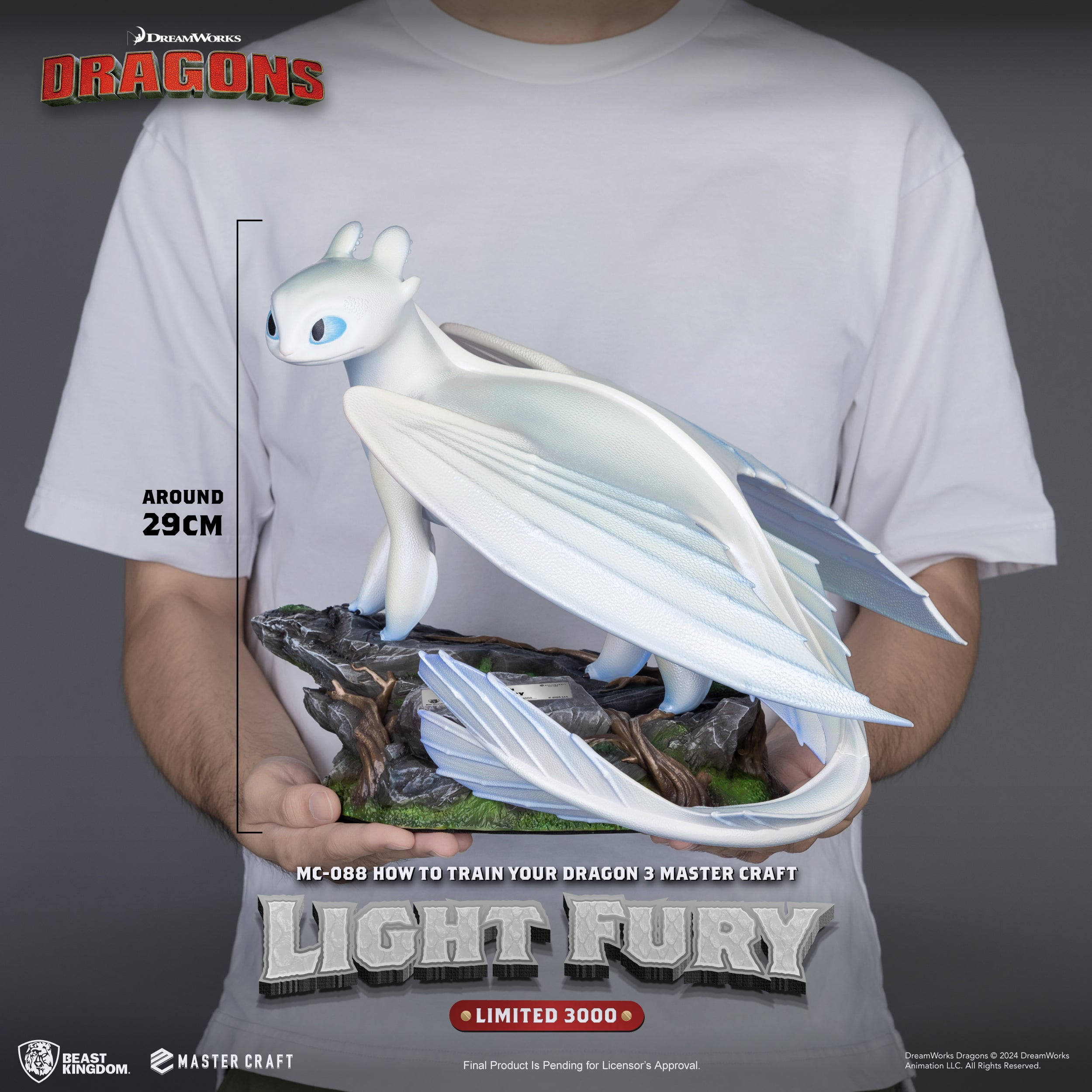 PRE-ORDER Beast Kingdom - Mastercraft - How to Train Your Dragon - Light Fury